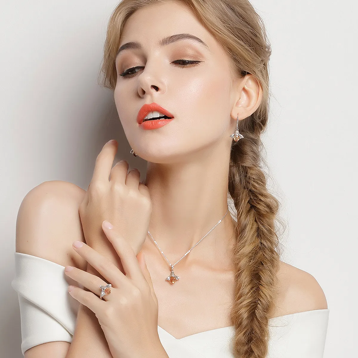 Pandora Style Bee Jewelry set - SET006