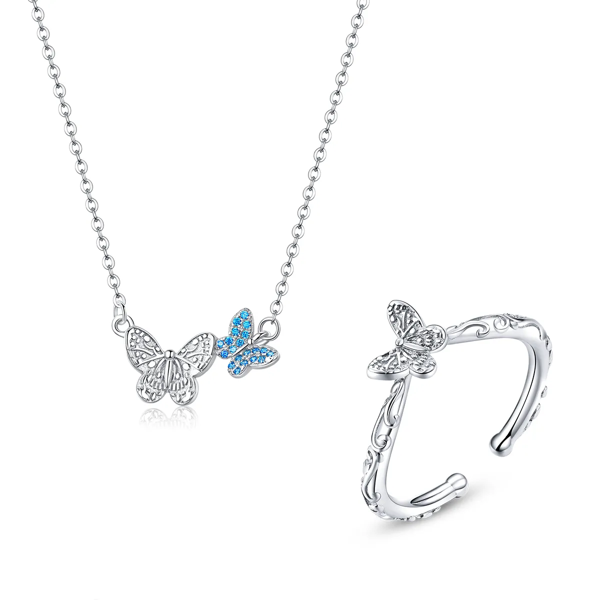 Pandora Style Butterfly Jewelry set - SET007