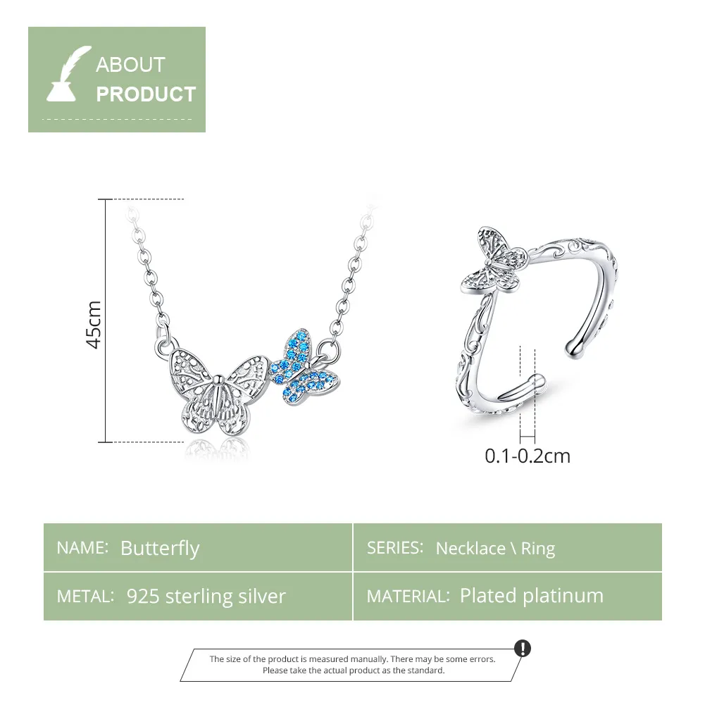 Pandora Style Butterfly Jewelry set - SET007