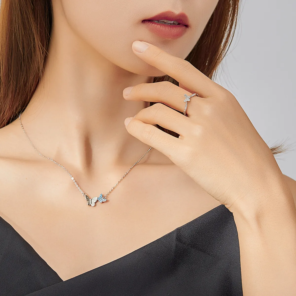 Pandora Style Butterfly Jewelry set - SET007