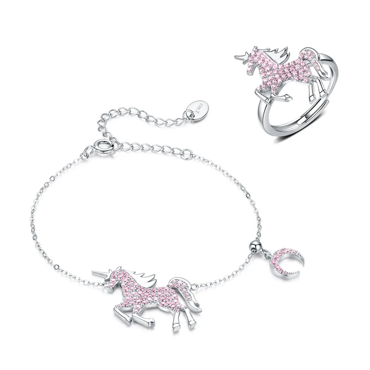 Pandora Style Cute Unicorn Jewelry set - SET009