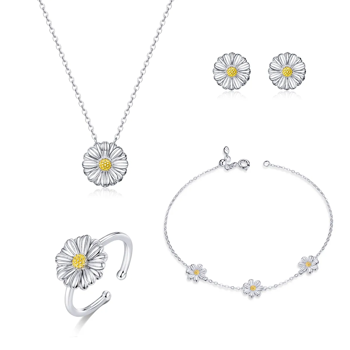 Pandora Style Daisy Jewelry set - SET001