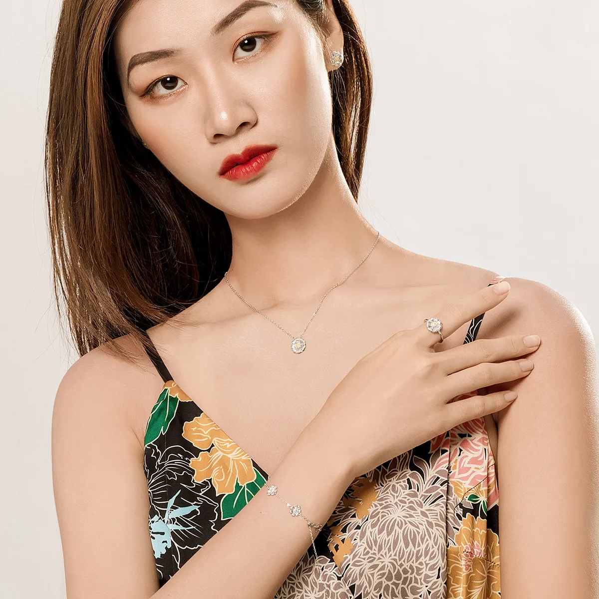 Pandora Style Daisy Jewelry set - SET001