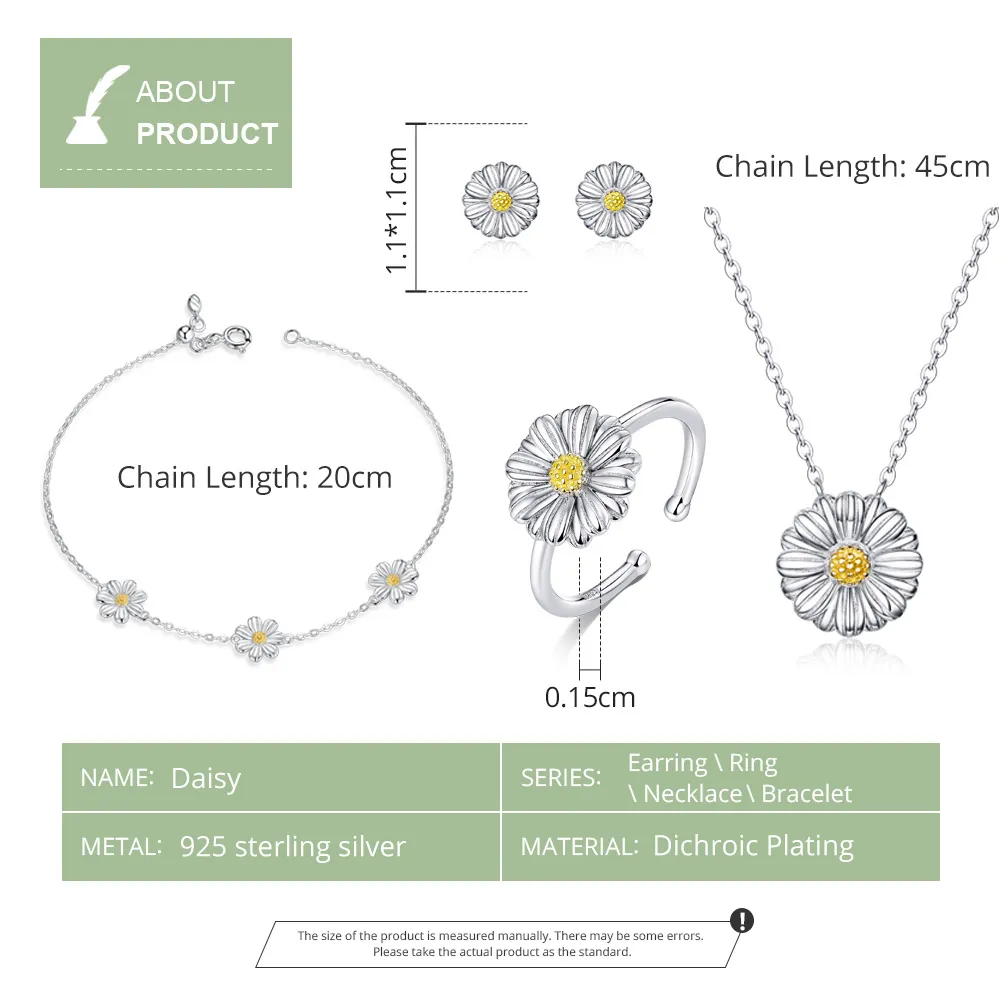 Pandora Style Daisy Jewelry set - SET001