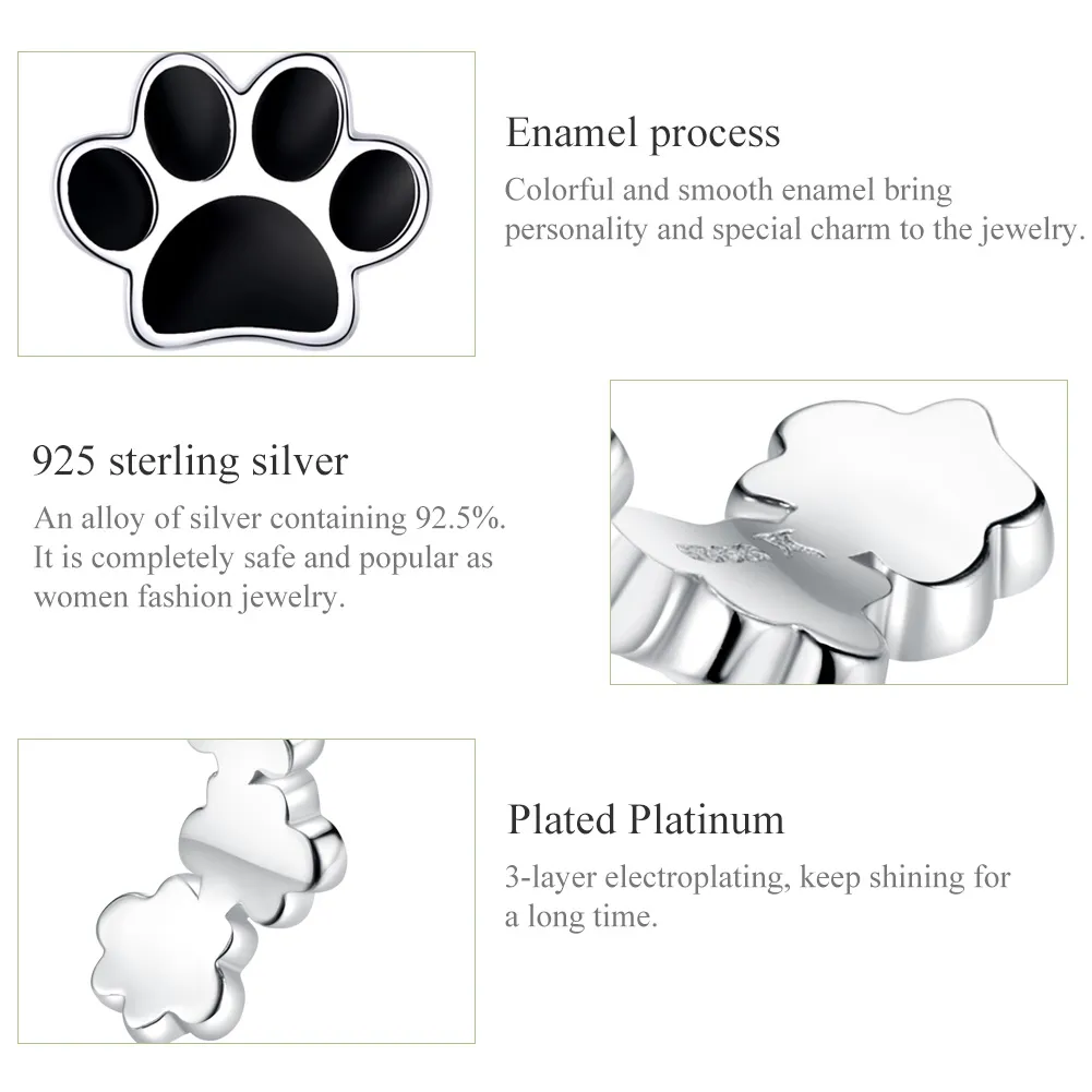 Pandora Style Footprint Jewelry set - SET013