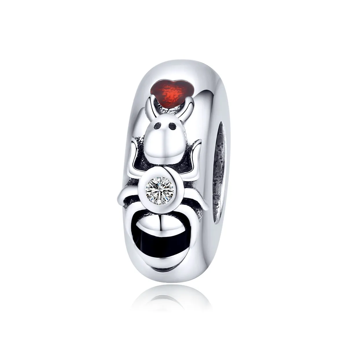 Pandora Style Silver Ant Spacer Charm - SCC1482