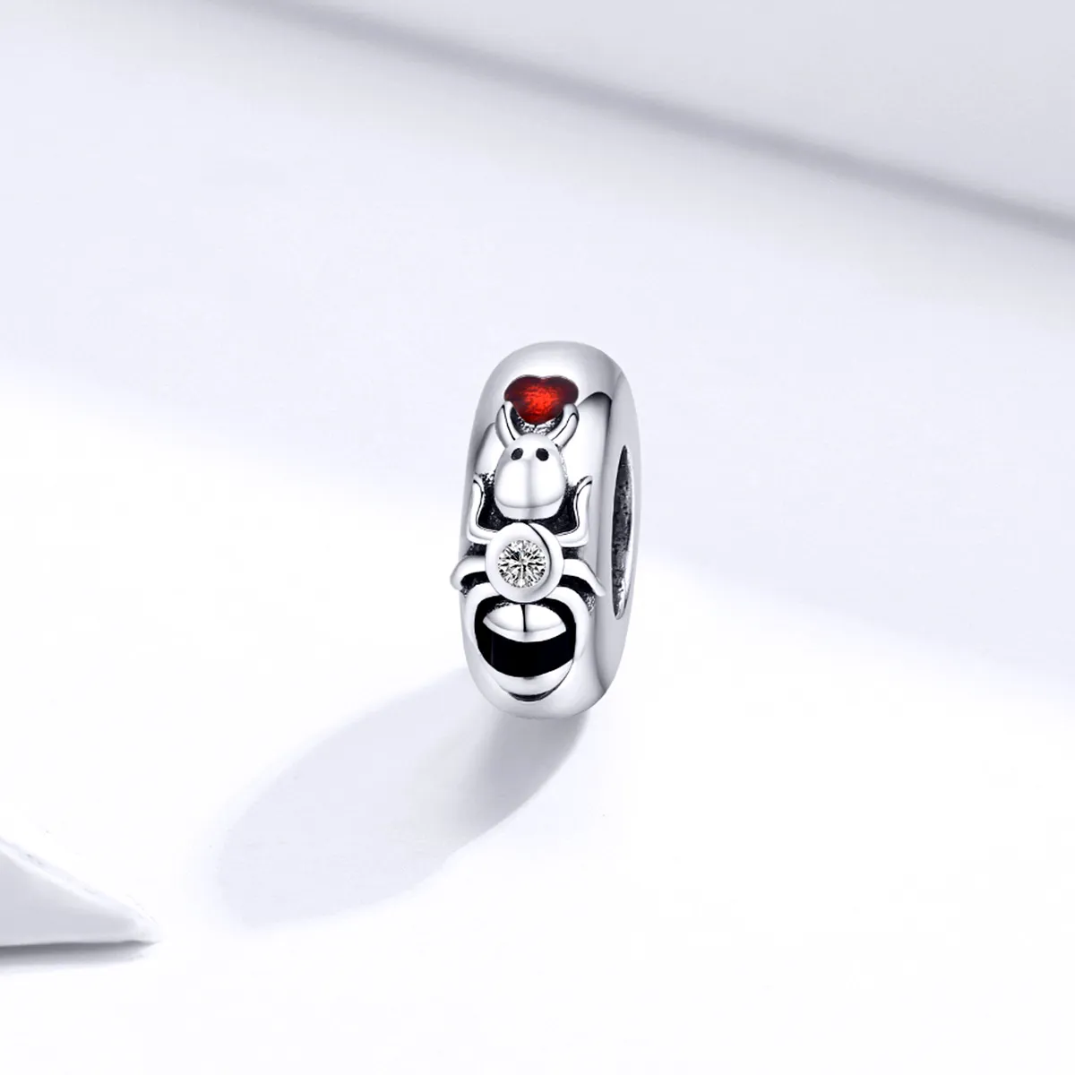 Pandora Style Silver Ant Spacer Charm - SCC1482