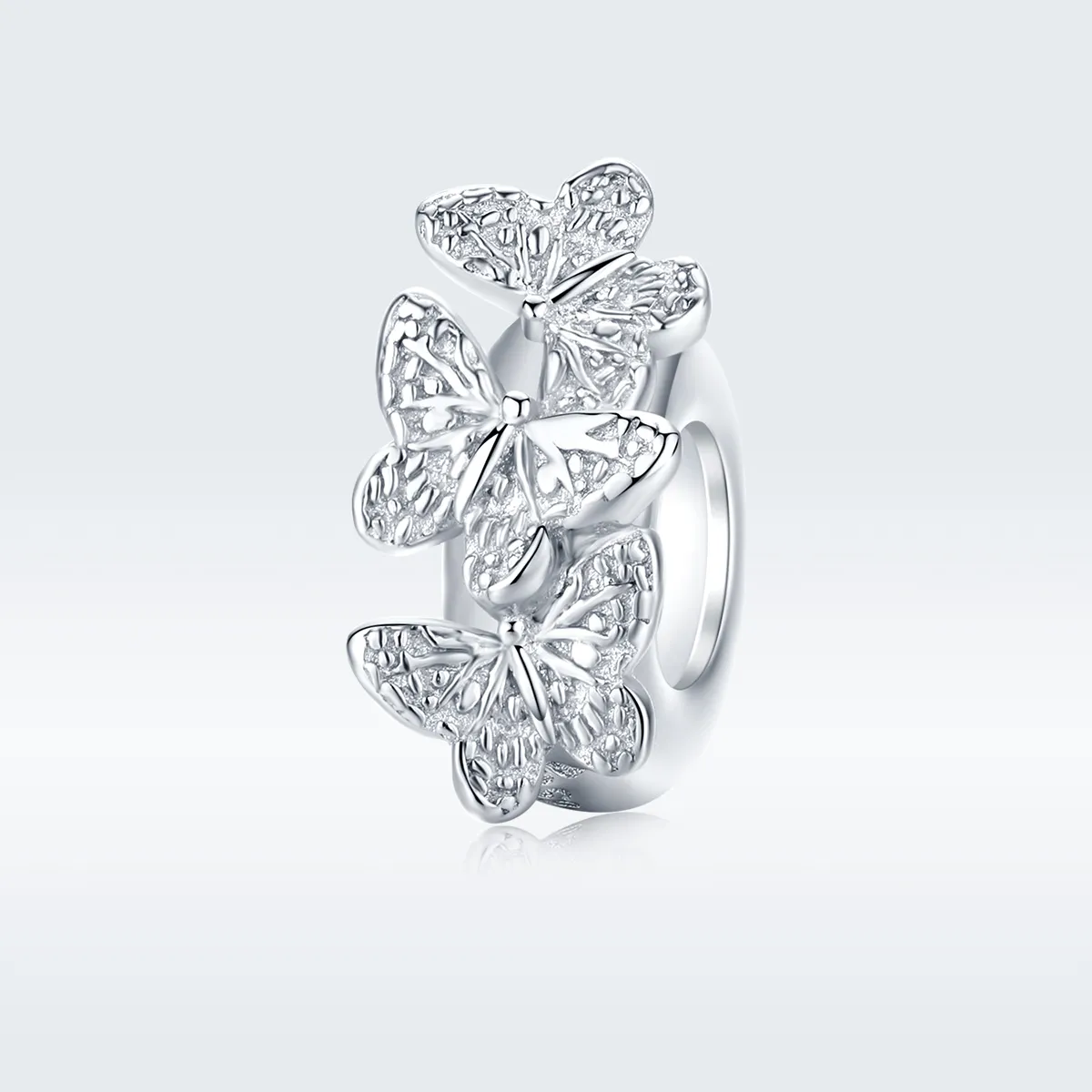 Pandora Style Silver Butterfly Spacer Charm - BSC120