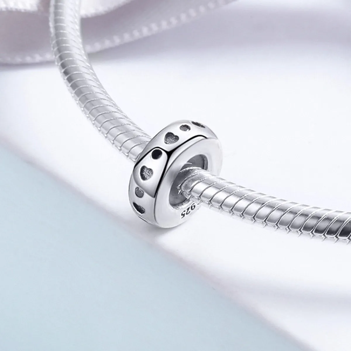 Pandora Style Silver Cute Spacer Charm - SCC593