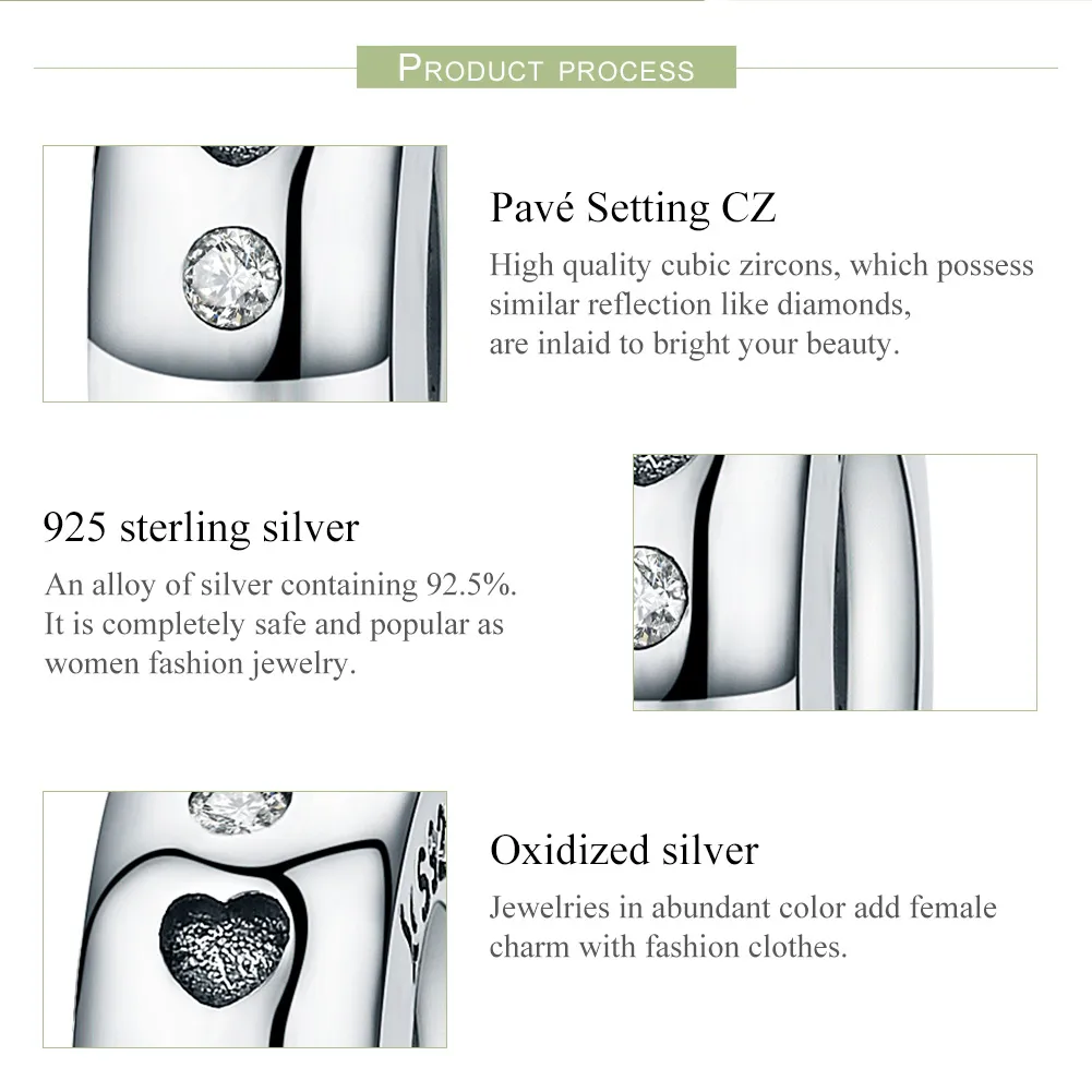 Pandora Style Silver Cute Spacer Charm - SCC593