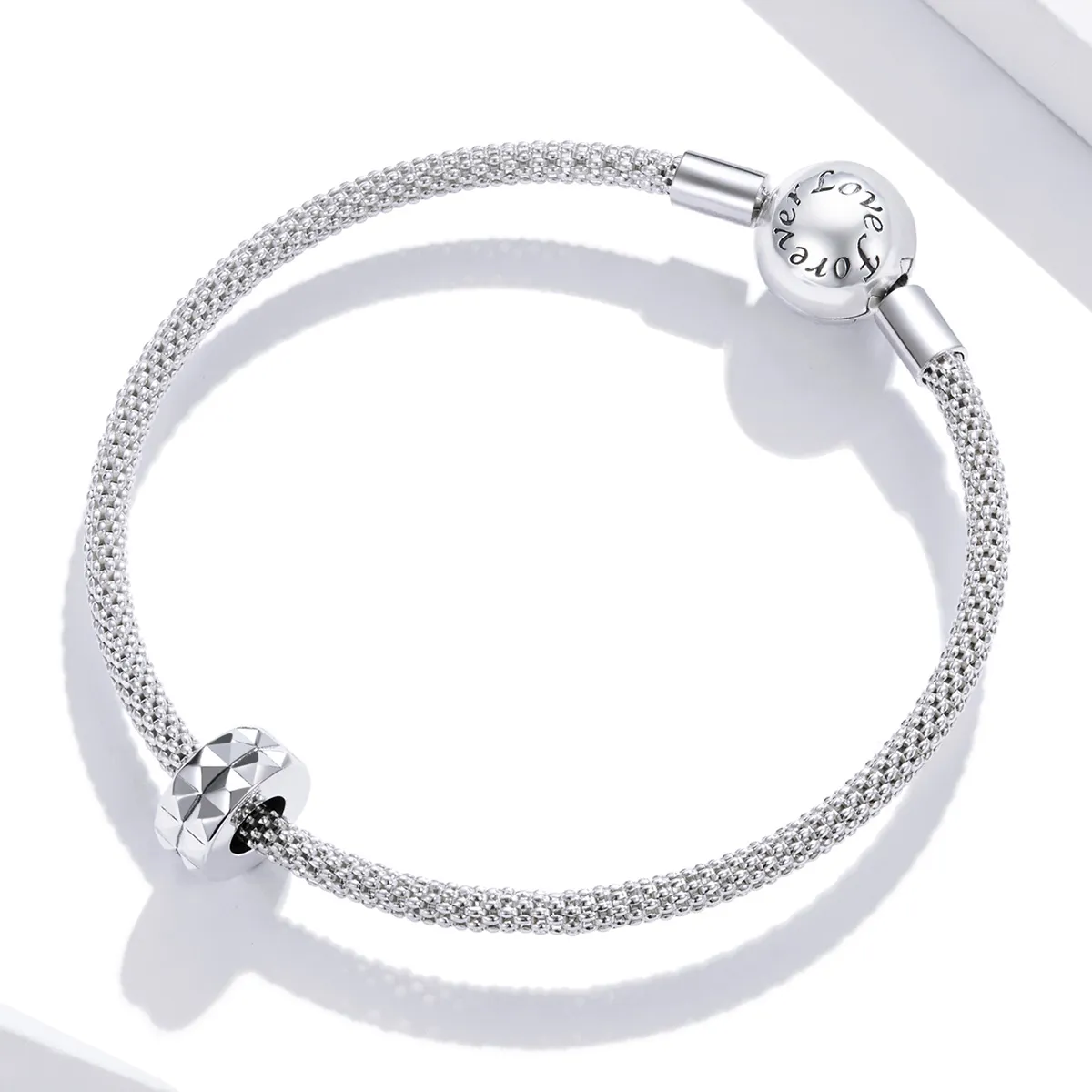 Pandora Style Silver Geometry Spacer Charm - SCC1789