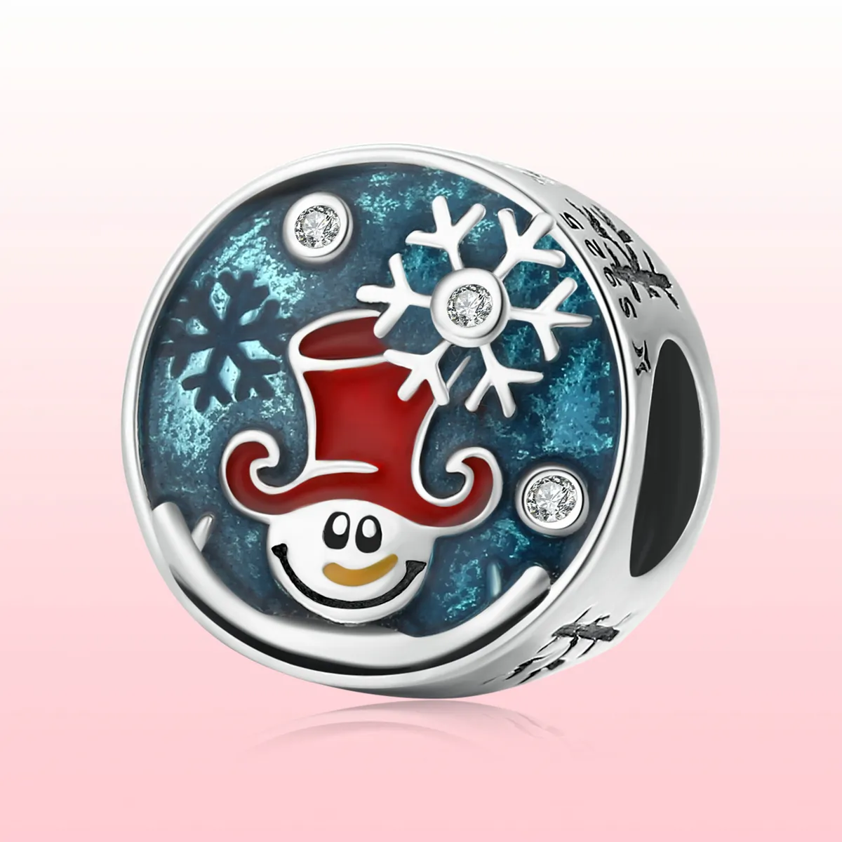 Pandora Style Silver Christmas clown Charm - SCC2038