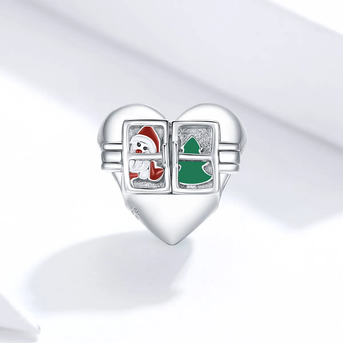 Pandora Style Silver Christmas greetings Charm - BSC376