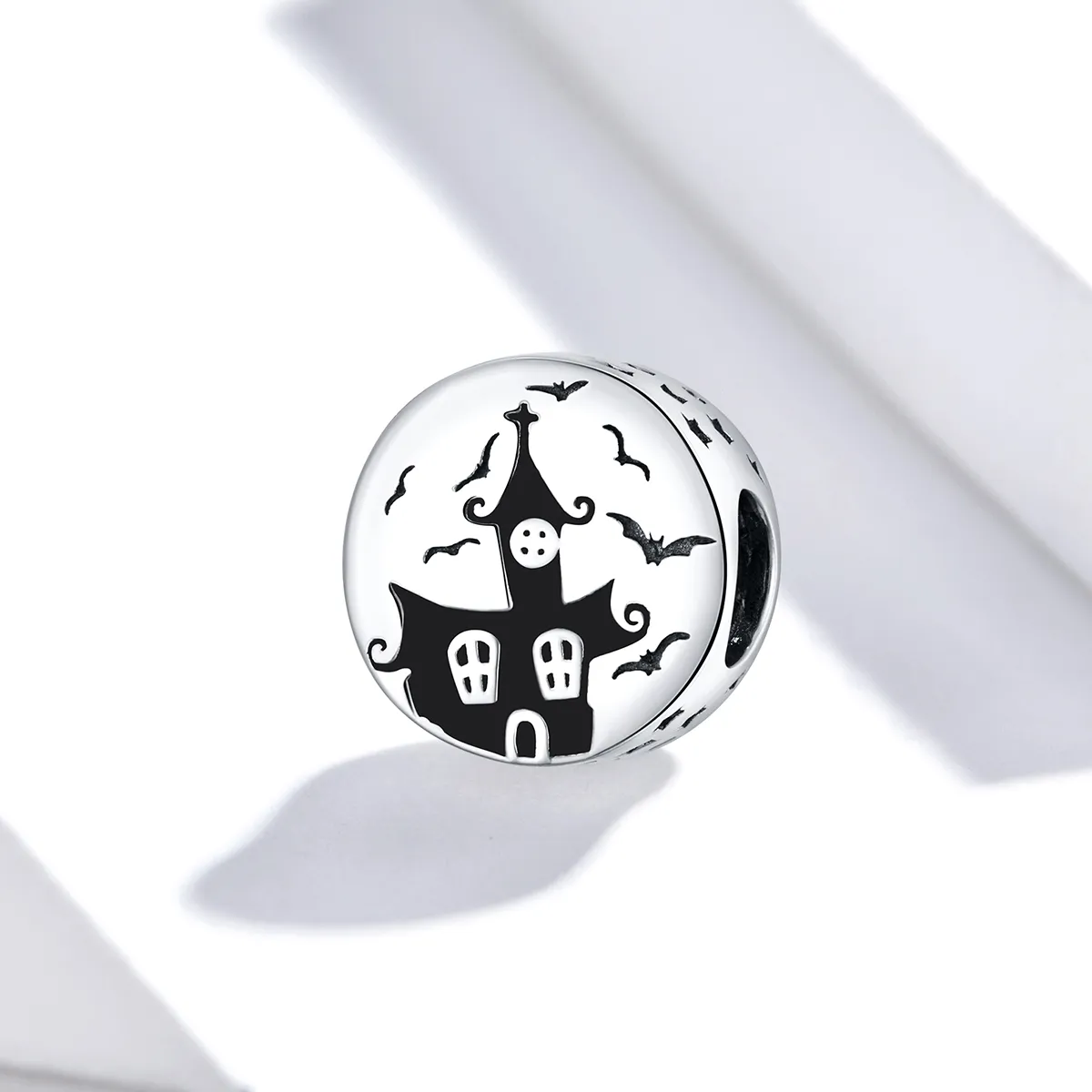 Pandora Style Silver Ghost Castle Charm - SCC1615