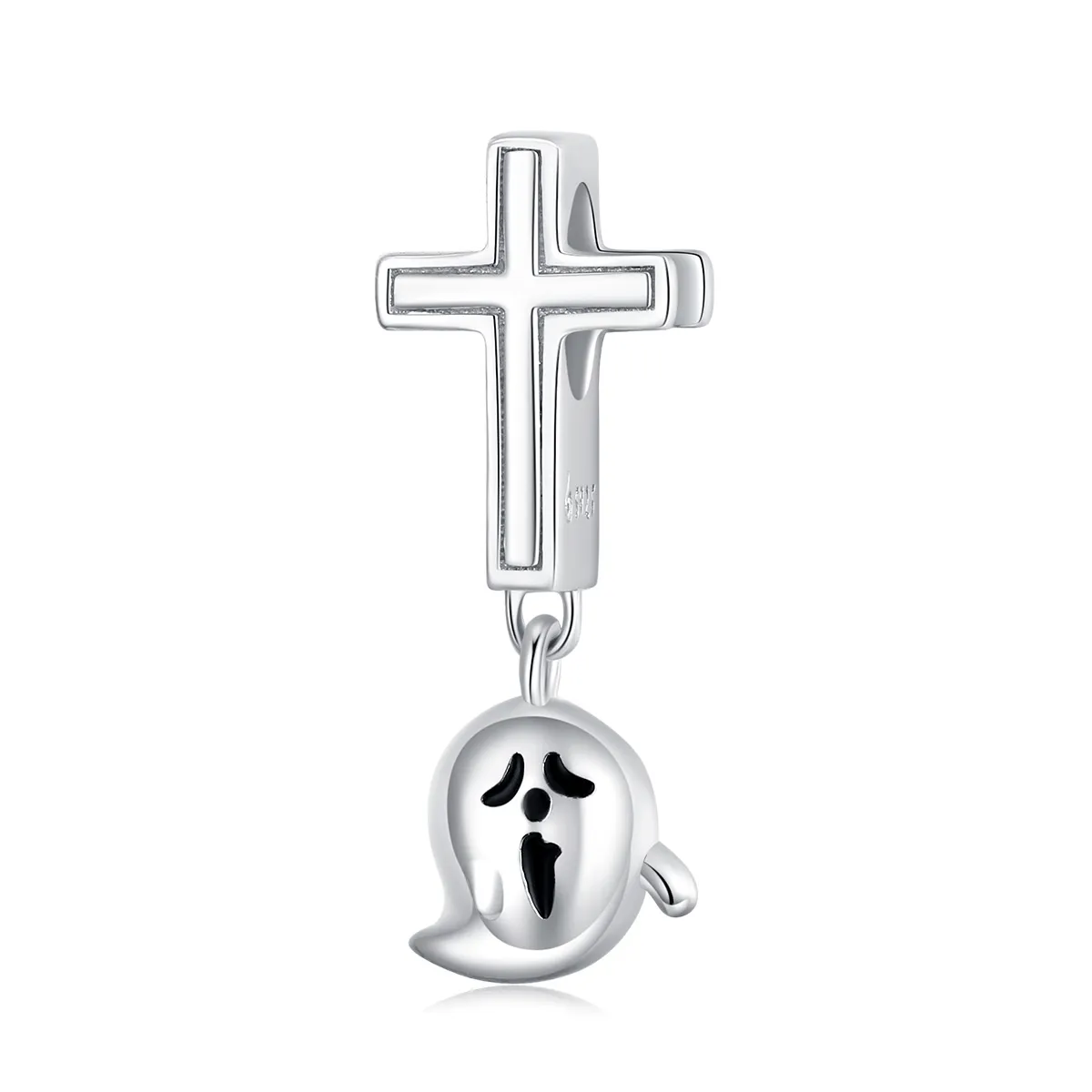 Pandora Style Silver Halloween Ghost Charm - BSC328