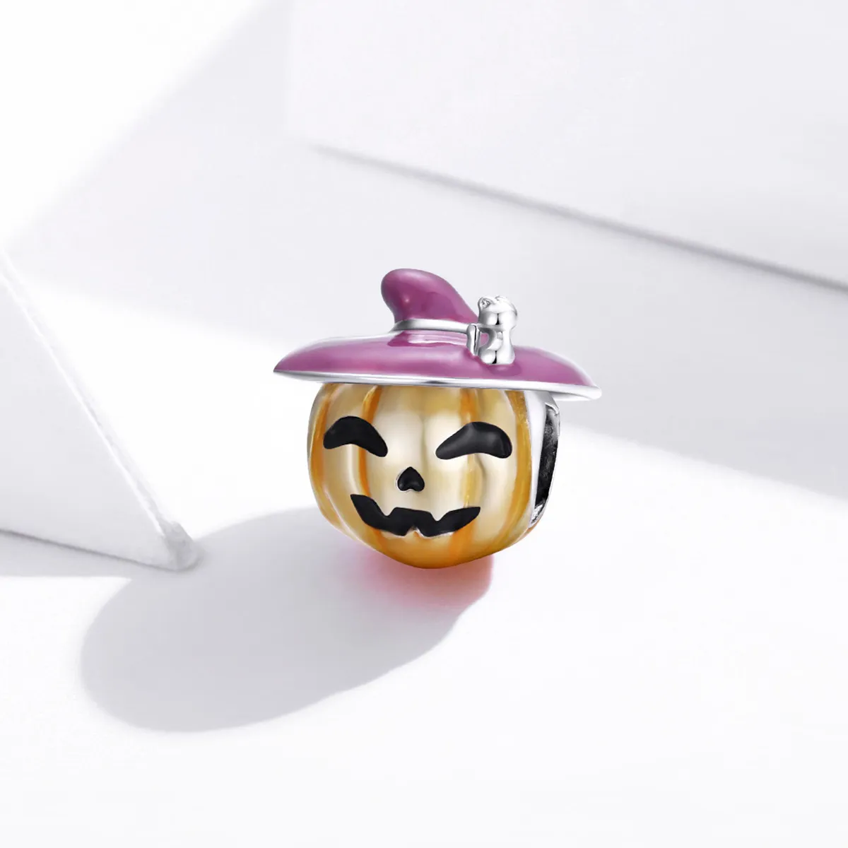 Pandora Style Silver Halloween pumpkins Charm - BSC329