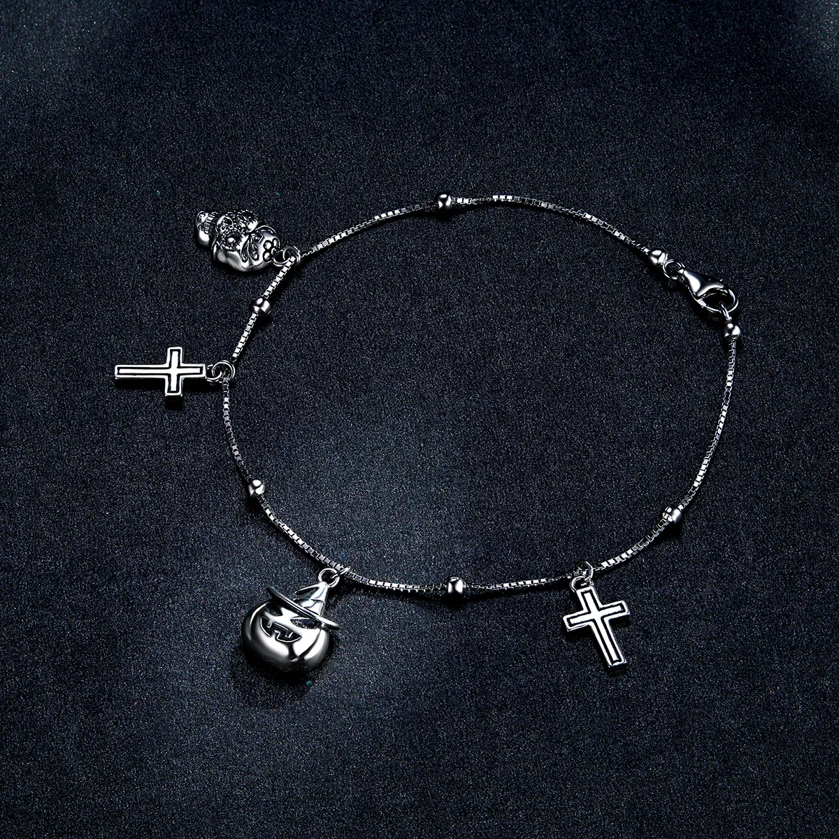 Pandora Style Silver Happy Halloween bracelet - BSB051