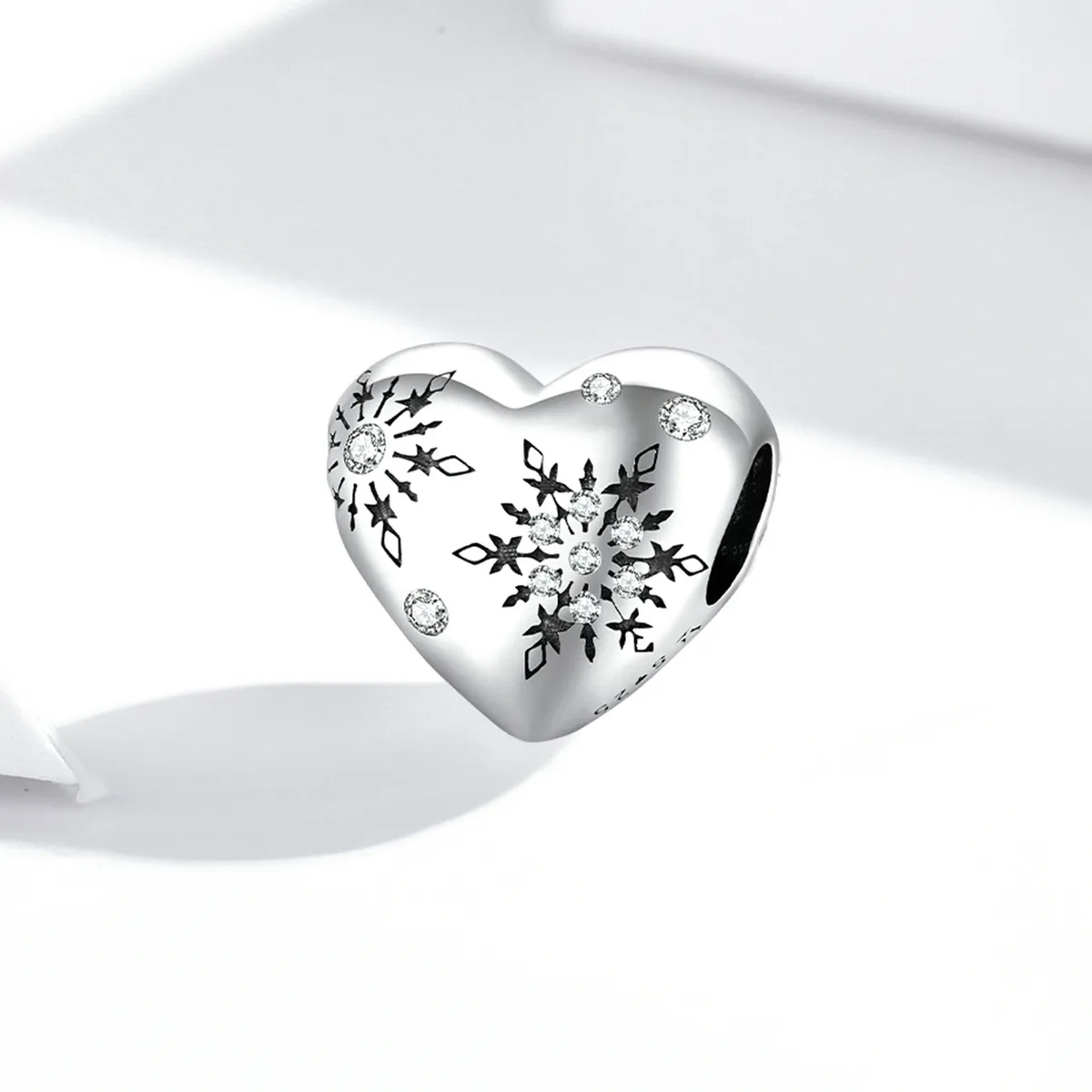 Pandora Style Silver Love snowflakes Charm - SCC1982