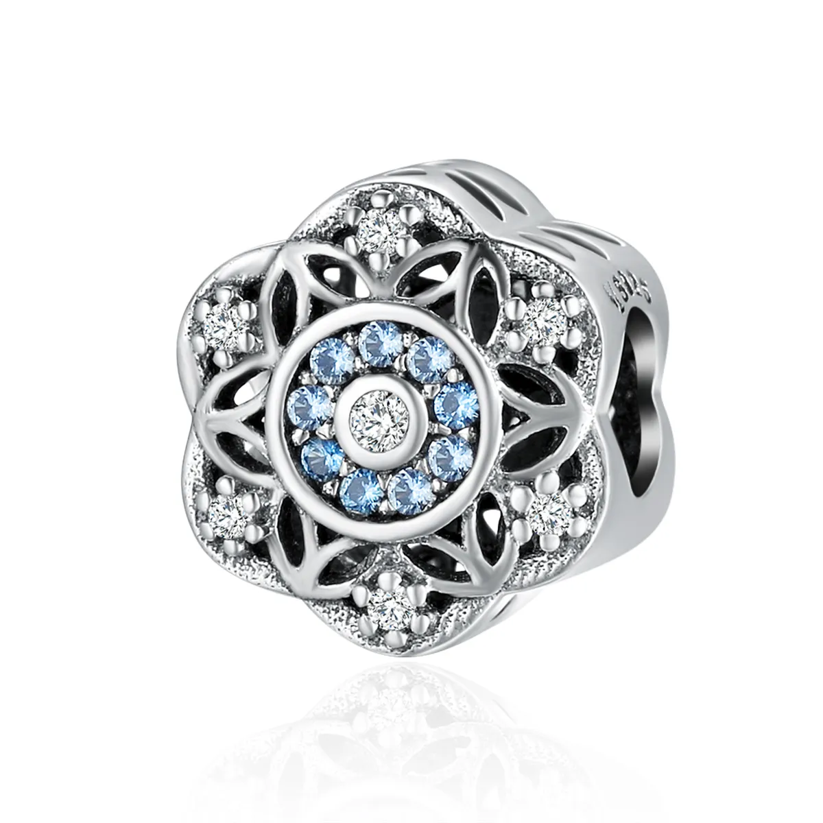 Pandora Style Silver Romantic snowflakes Charm - SCC247