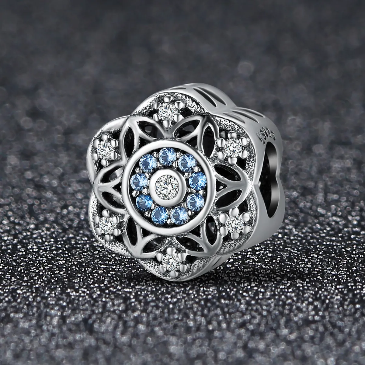 Pandora Style Silver Romantic snowflakes Charm - SCC247