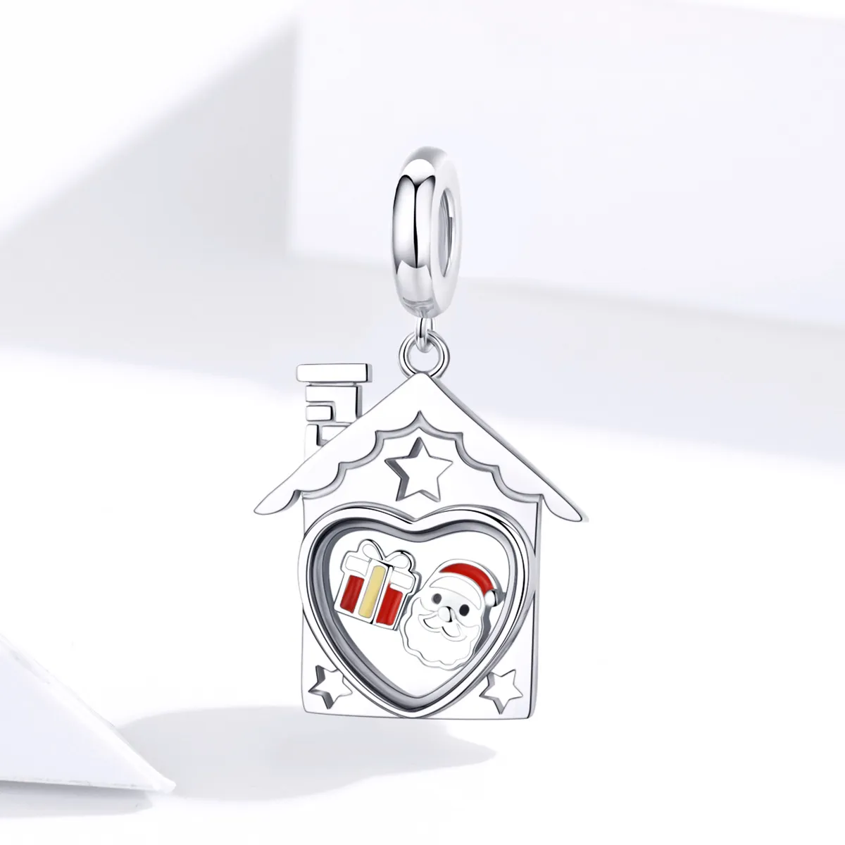 Pandora Style Silver Santa Claus Charm - SCC1357