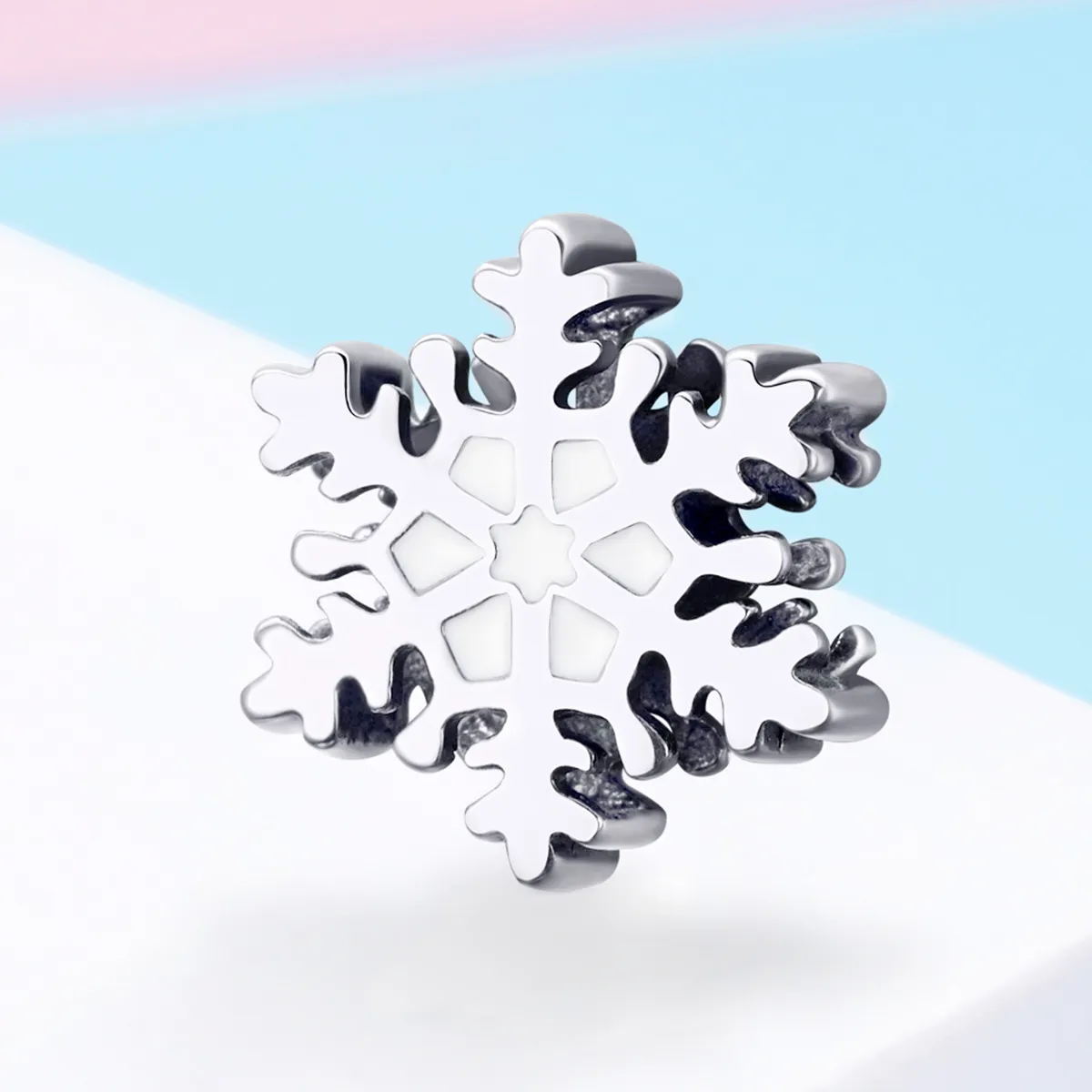 Pandora Style Silver snowflakes Charm - SCC1037