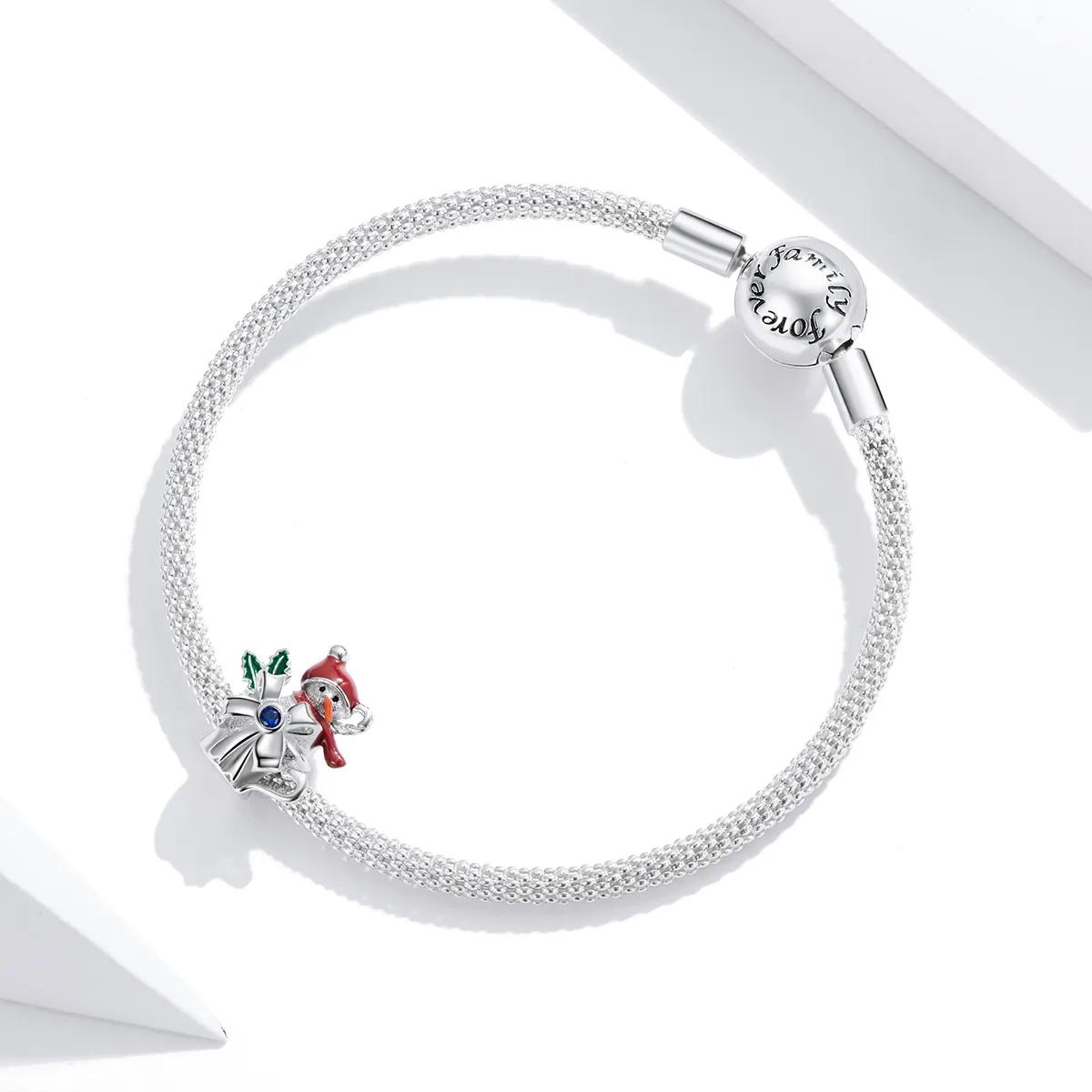 Pandora Style Silver Snowman Cup Charm - BSC373