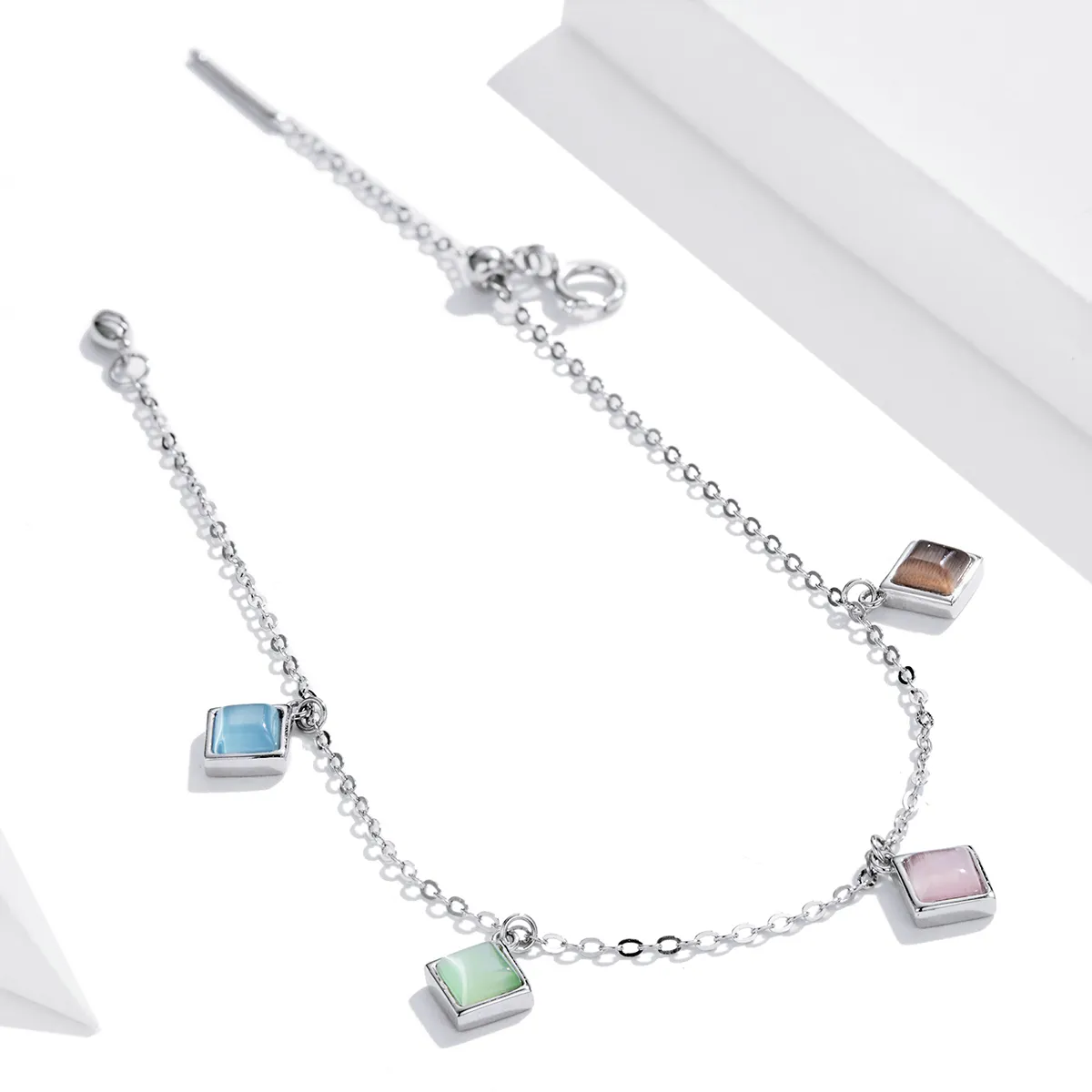 Pandora Style Simple Geometry Bracelet - SCB224
