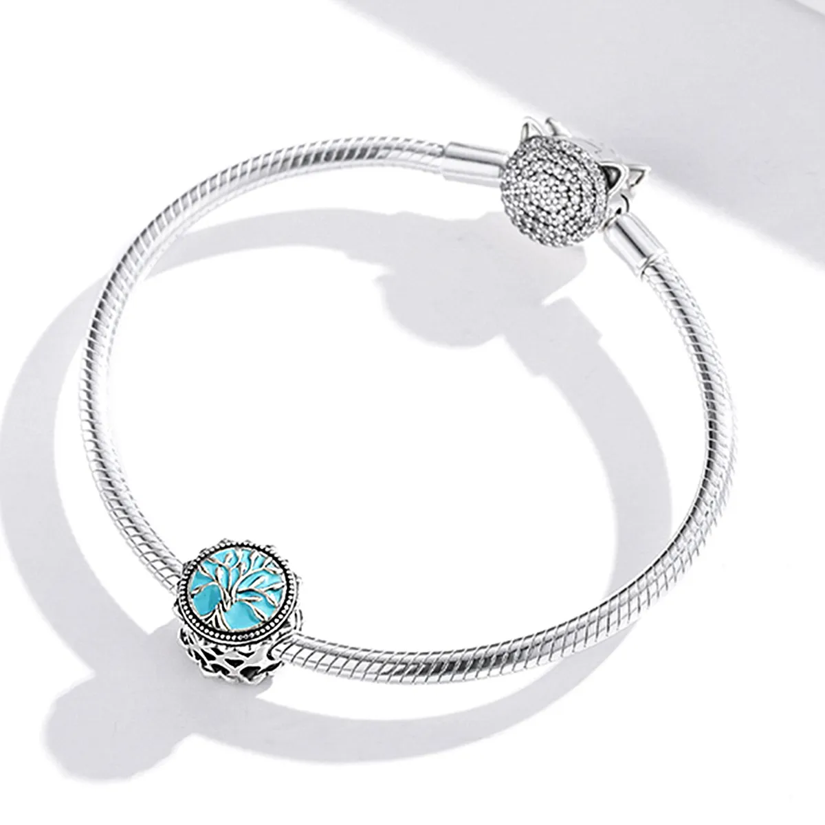 Pandora Style Blue Tree of Life Charm - BSC503