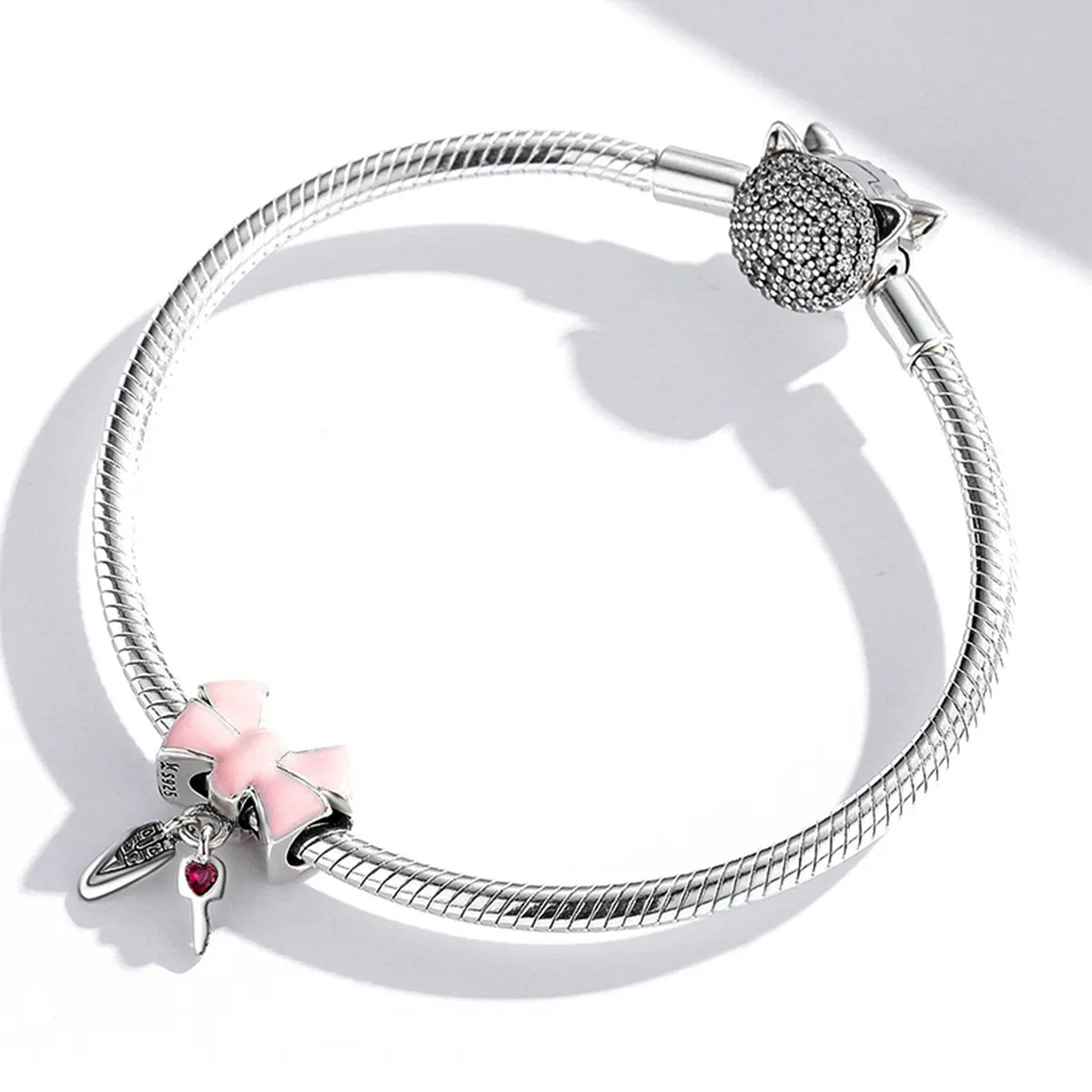 Pandora Style Bow Car Key Charm - SCC1974