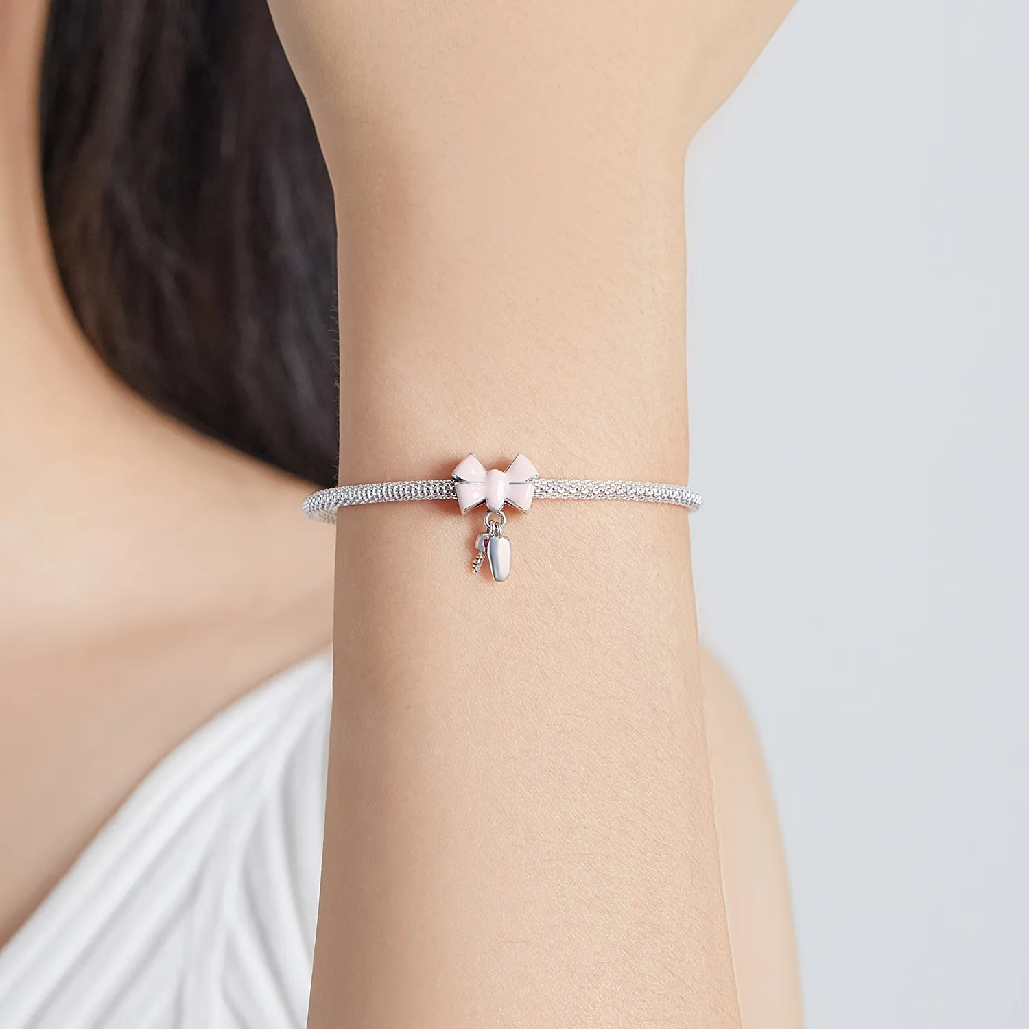Pandora Style Bow Car Key Charm - SCC1974