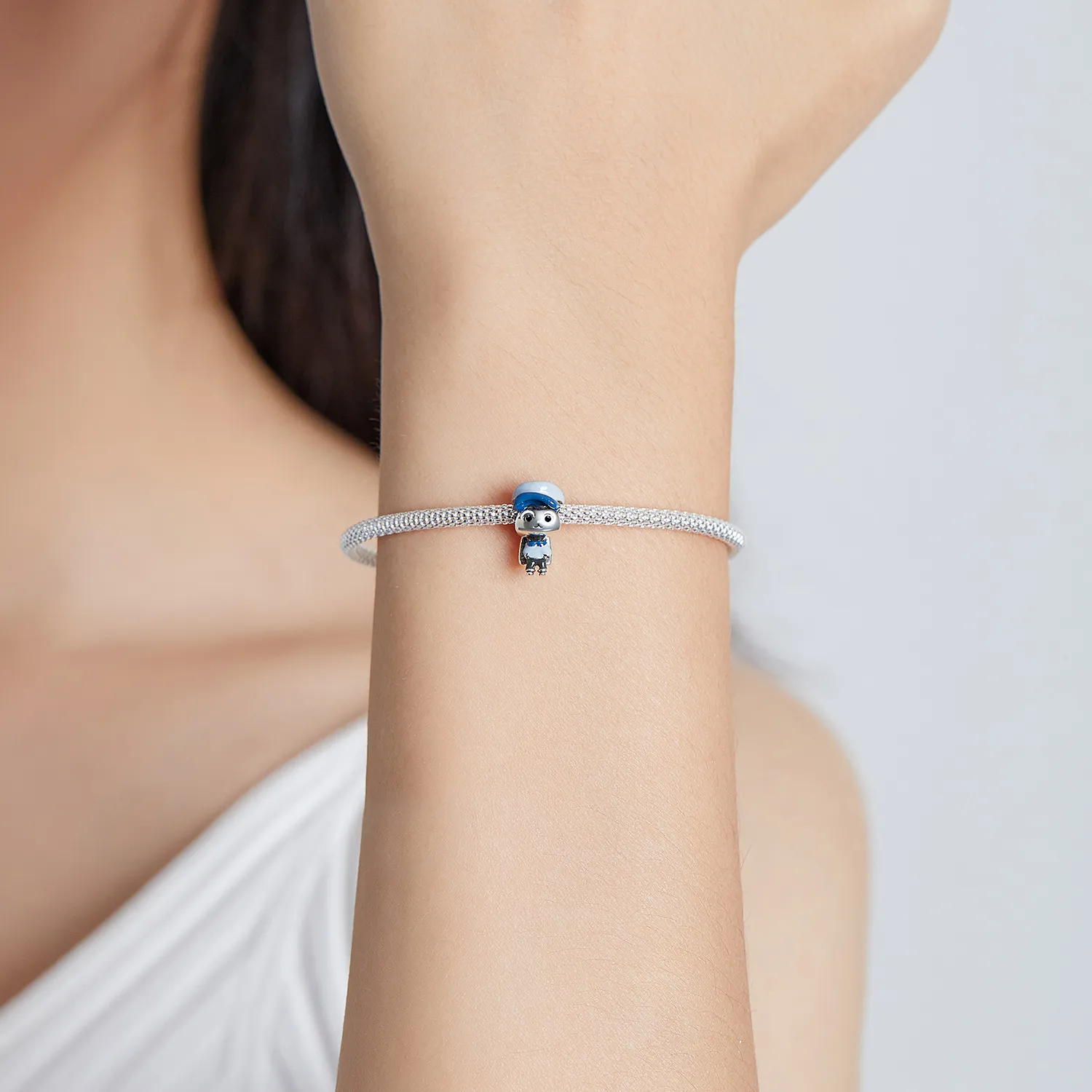 Pandora Style Bunny Officer Charm - SCC1960