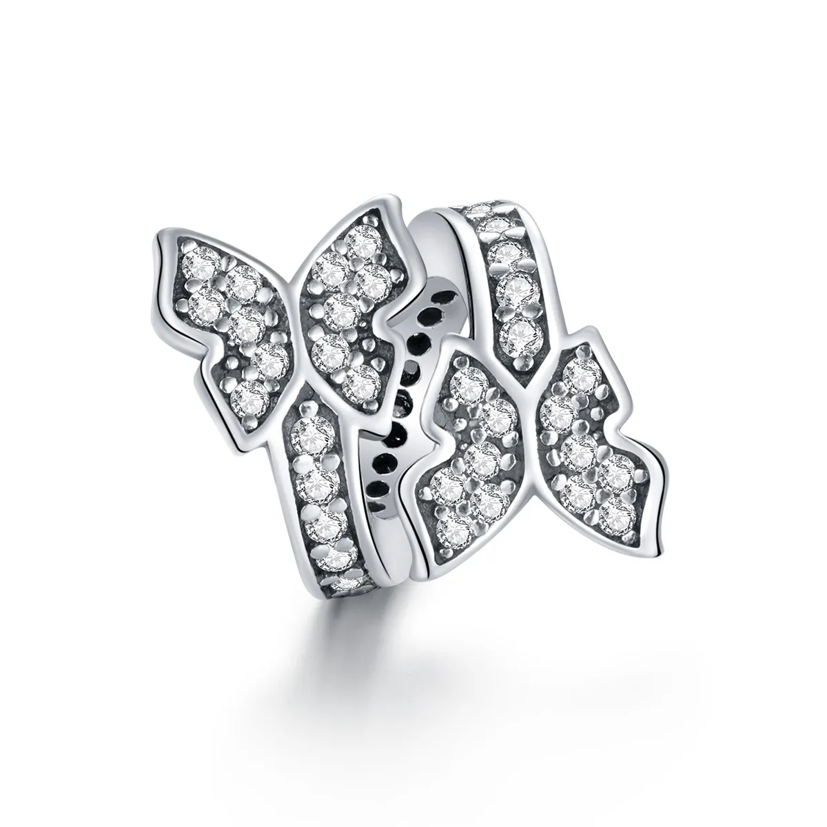 Pandora Style Butterflies Around Charm - BSC379