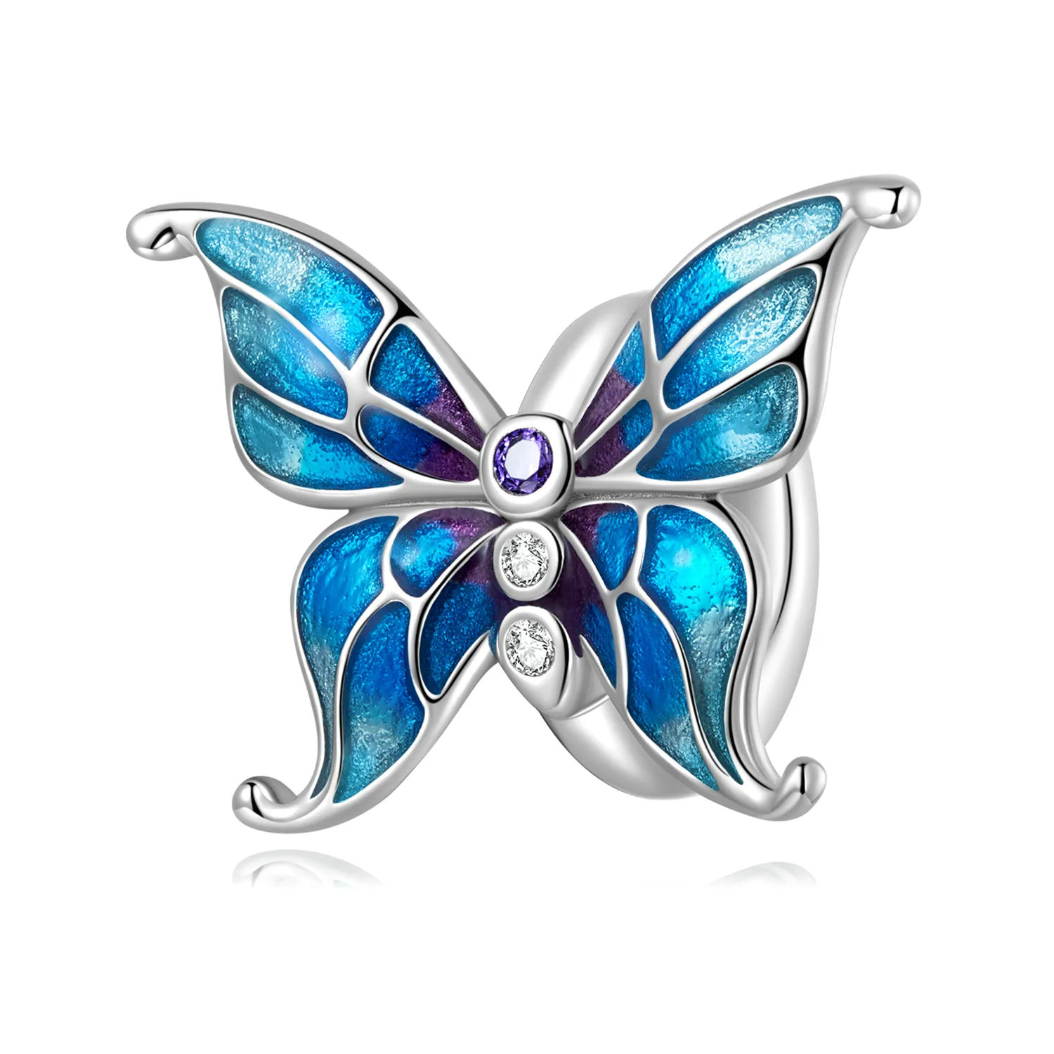 pandora style butterfly charm scc2326