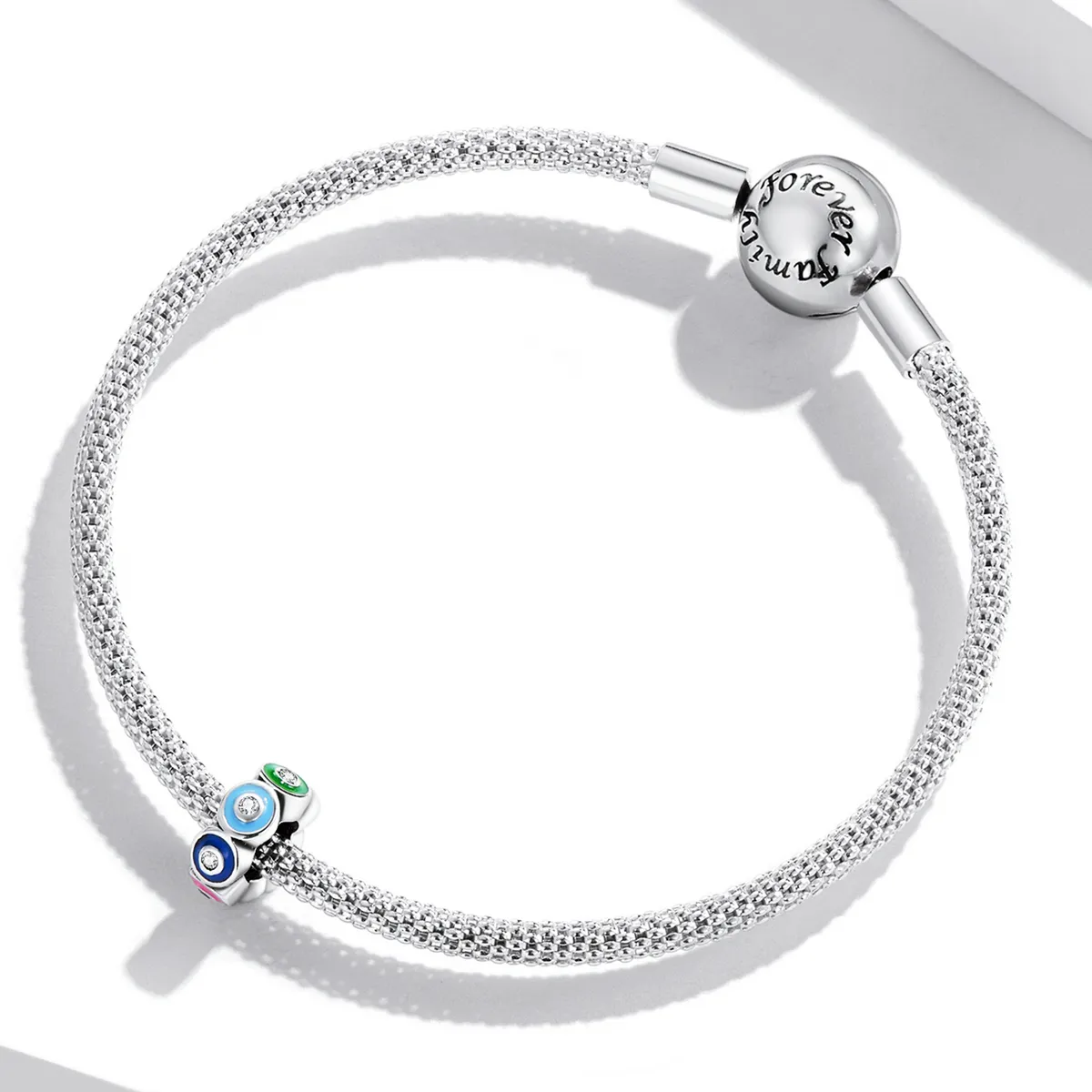 Pandora Style Colorful Demon Eye Spacer Charm - SCC2129