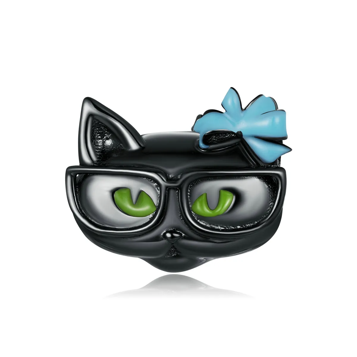pandora style cool black cat charm scc2086
