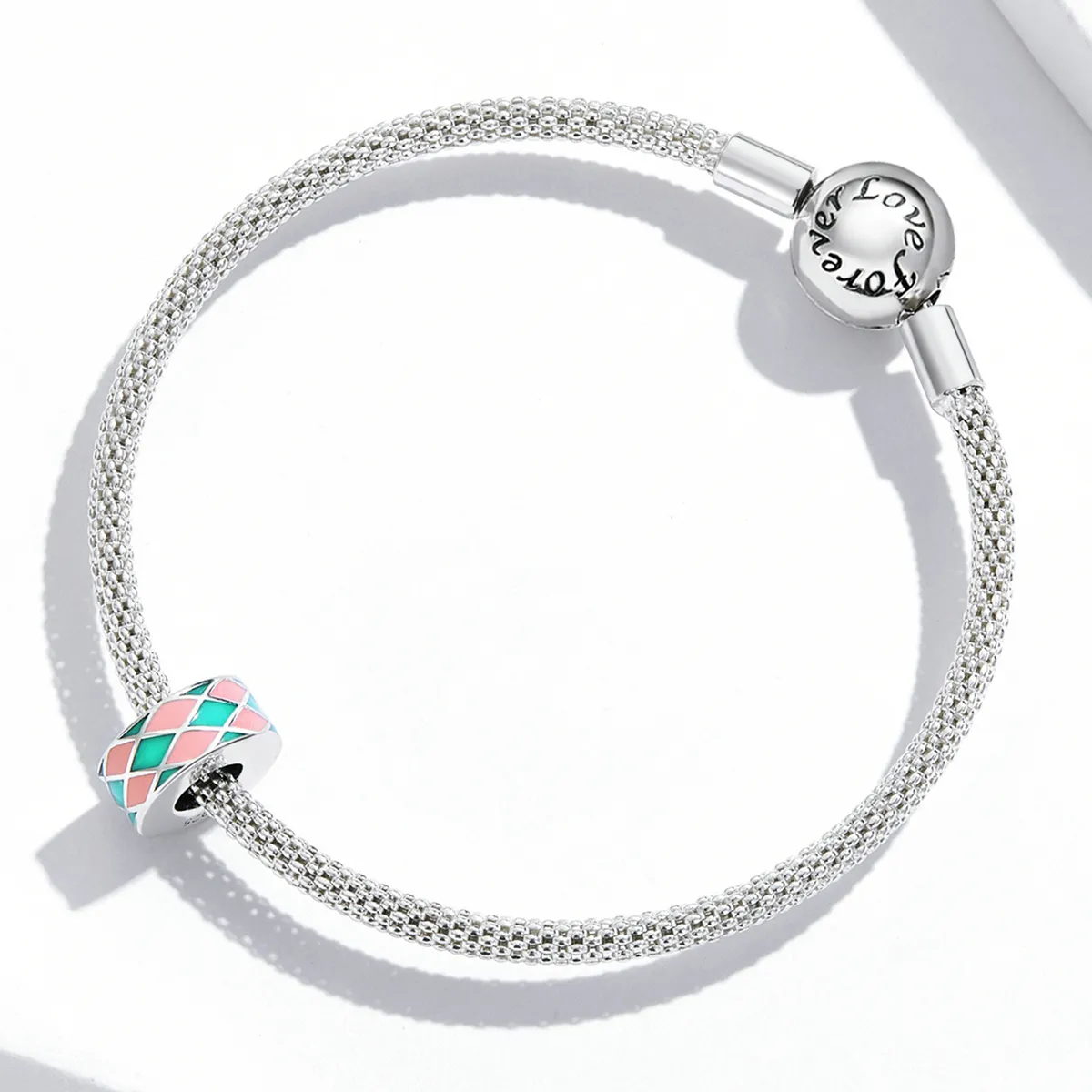 Pandora Style Diamond Lattice Charm - SCC2165