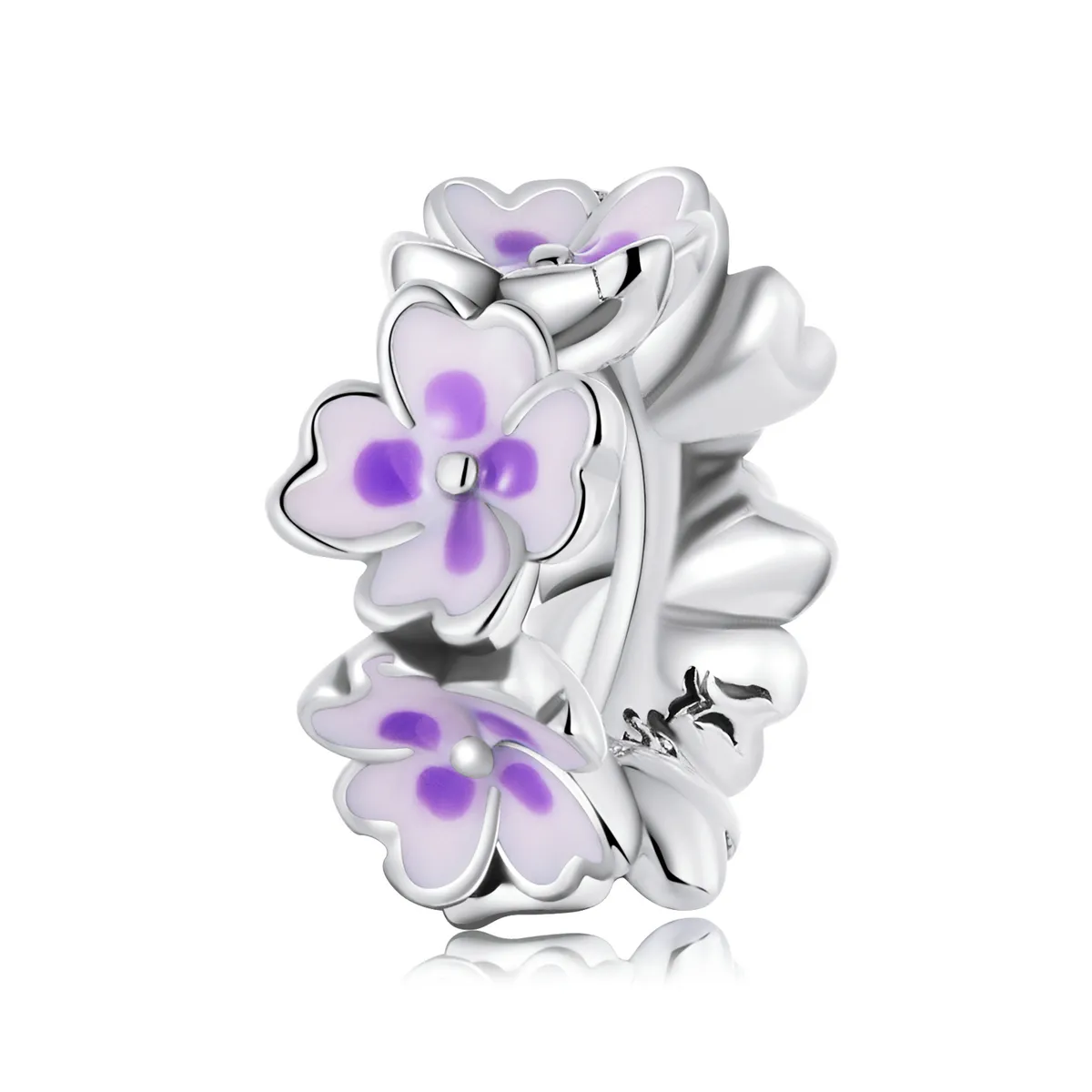 Pandora Style Flowers Spacer Charm - SCC2212