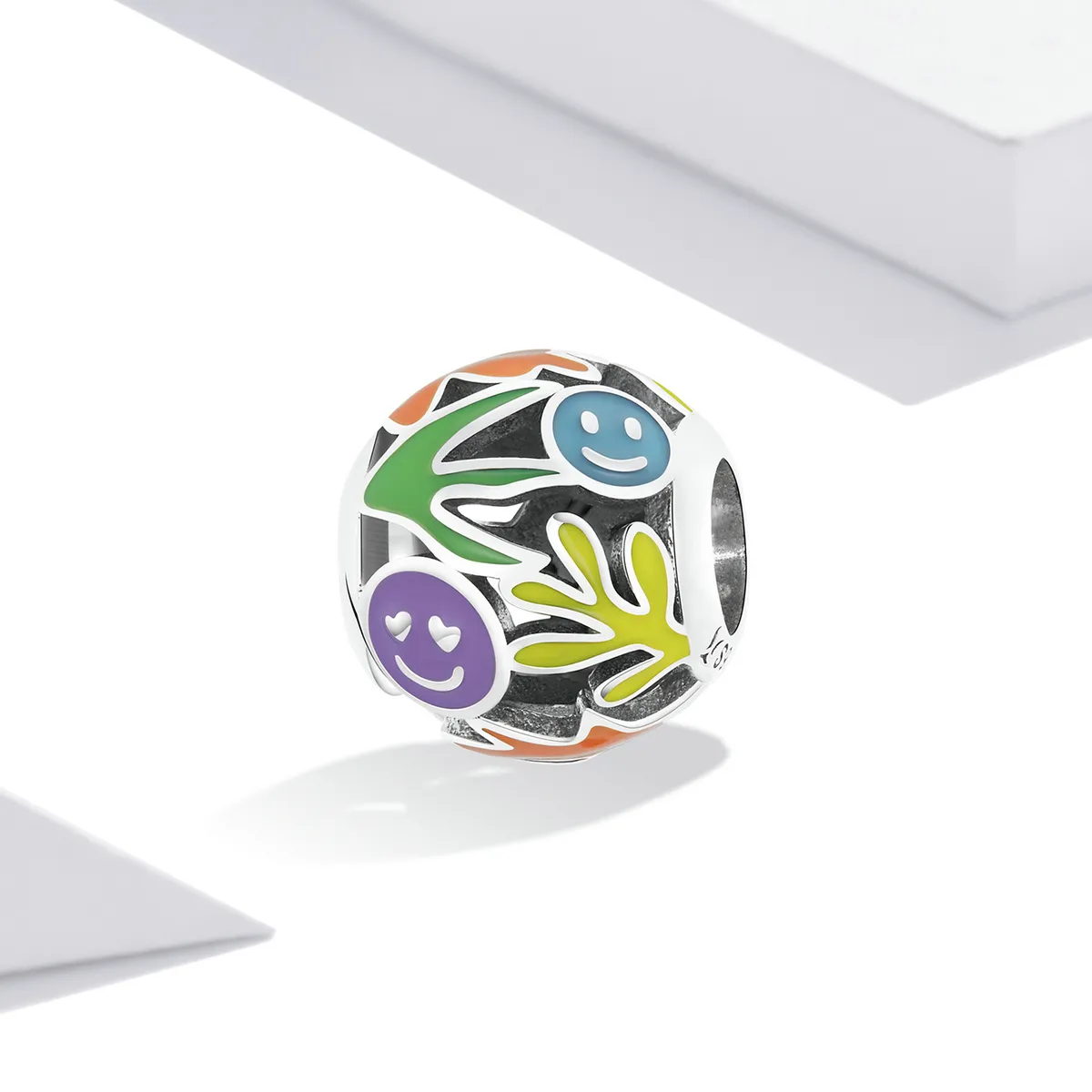 Pandora Style Grass Smiley Charm - SCC2163