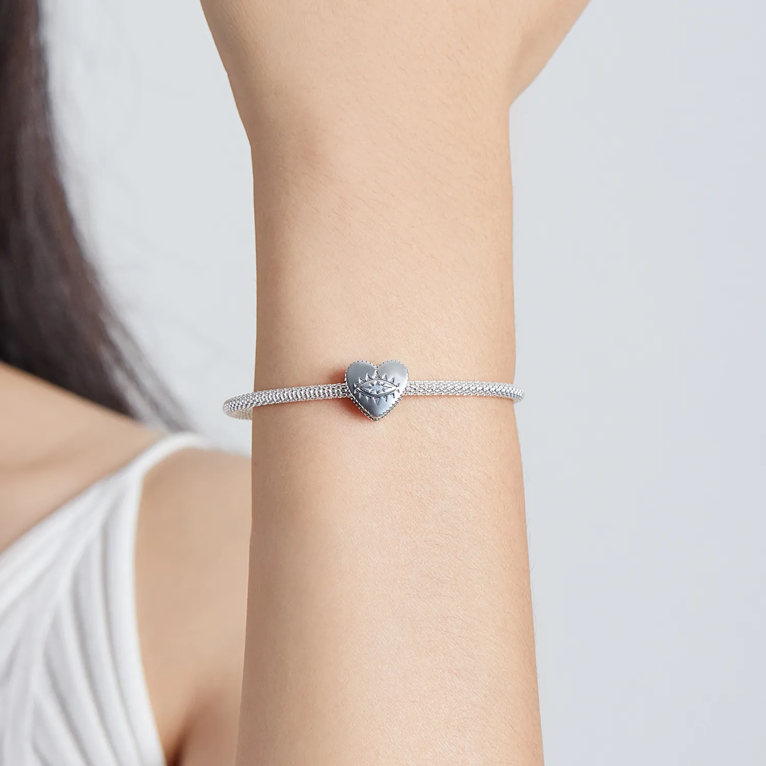 Pandora Style Heart Demon Eye Charm - SCC1987