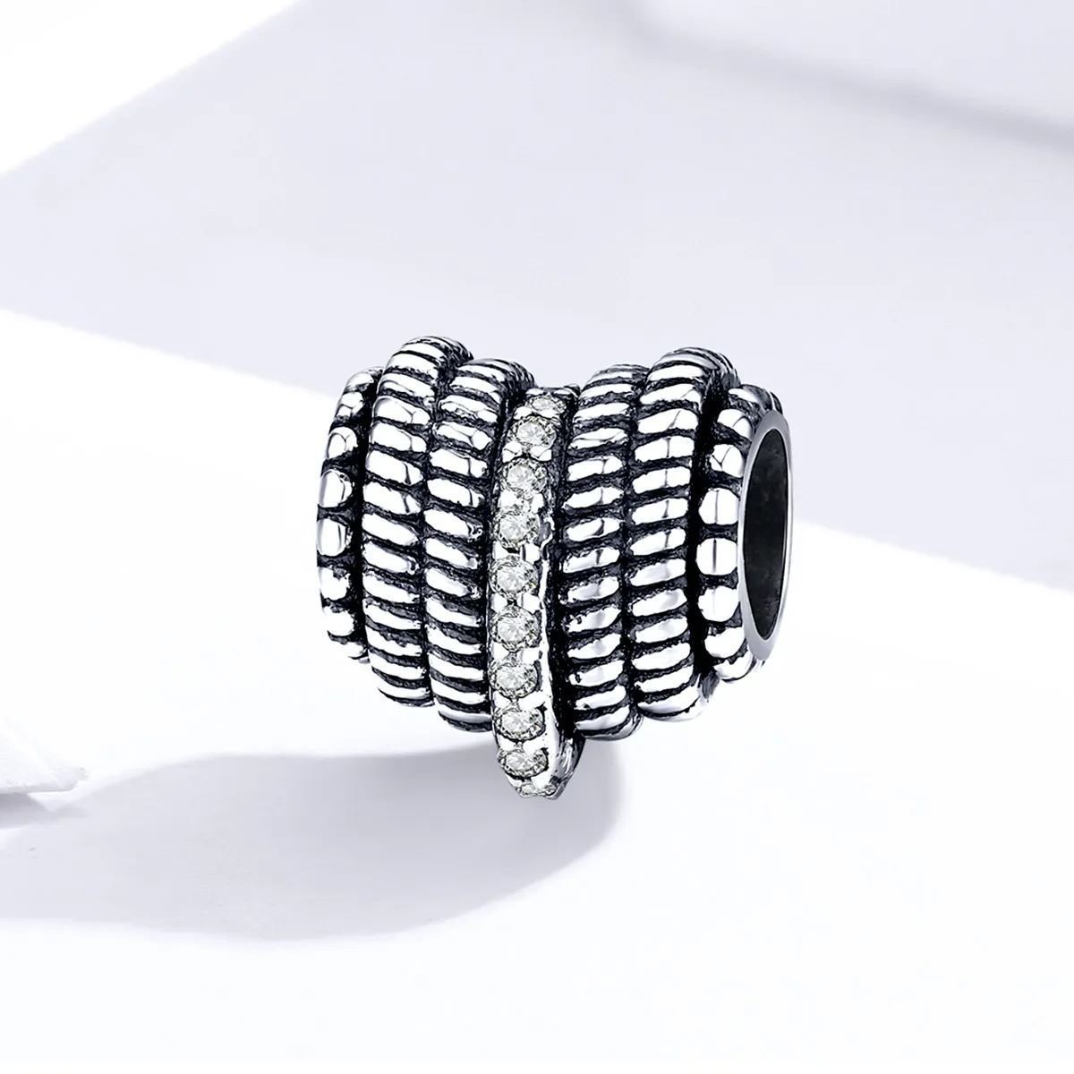 Pandora Style Heart Weaving Charm - SCC1470