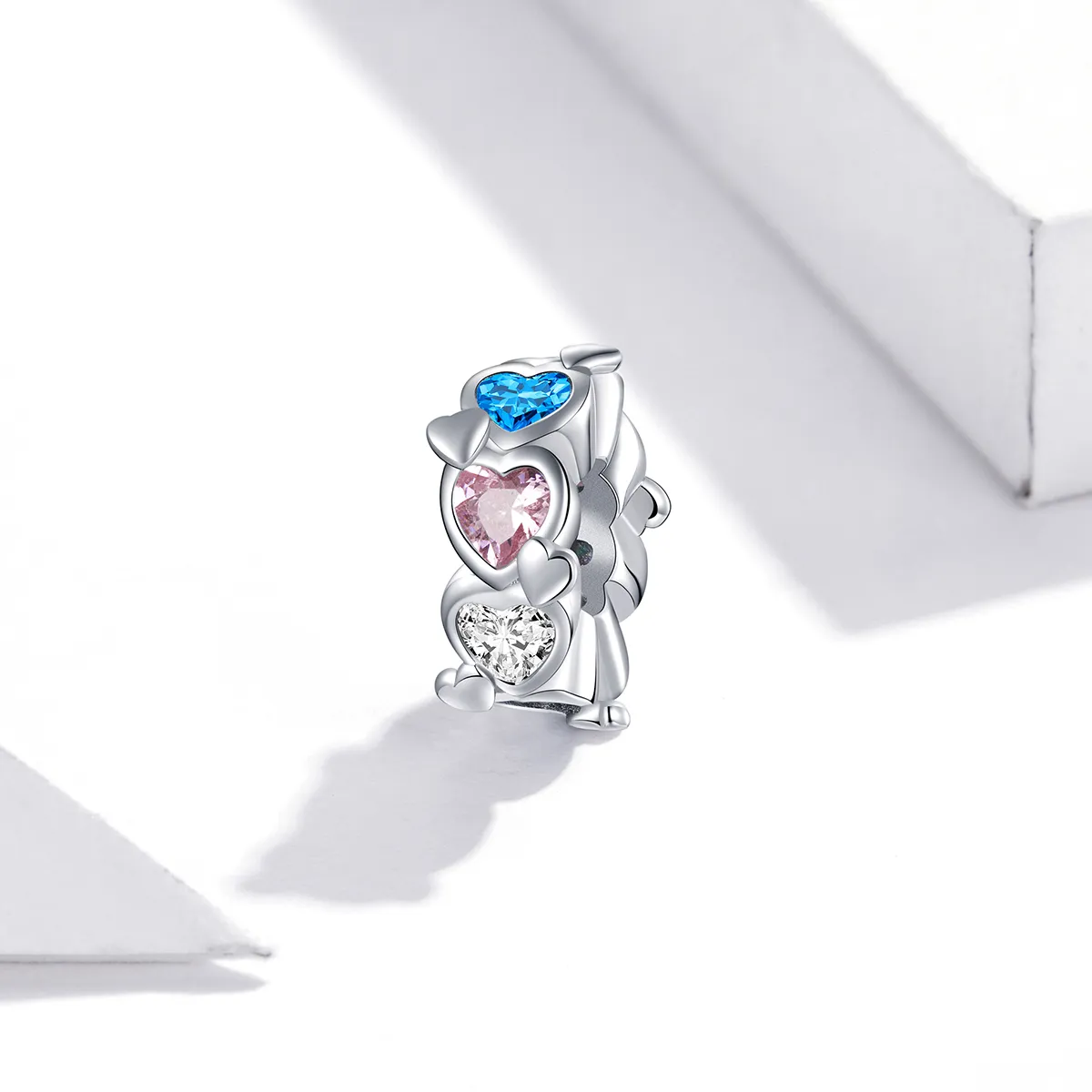 Pandora Style Heart-To-Heart Charm - BSC408