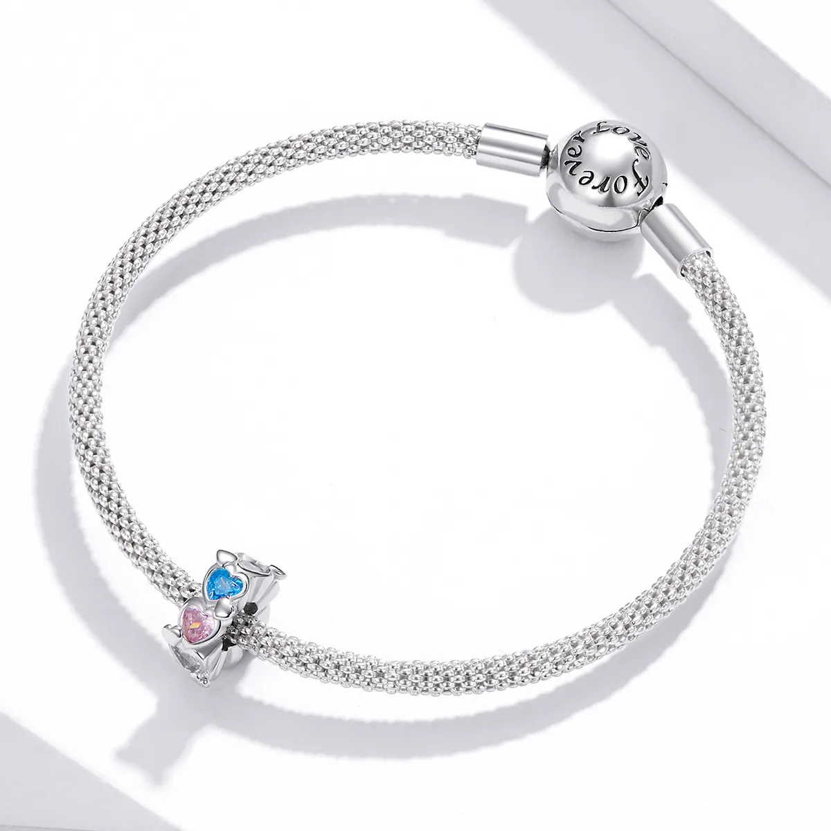 Pandora Style Heart-To-Heart Charm - BSC408