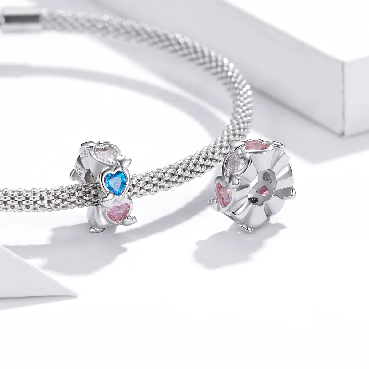 Pandora Style Heart-To-Heart Charm - BSC408