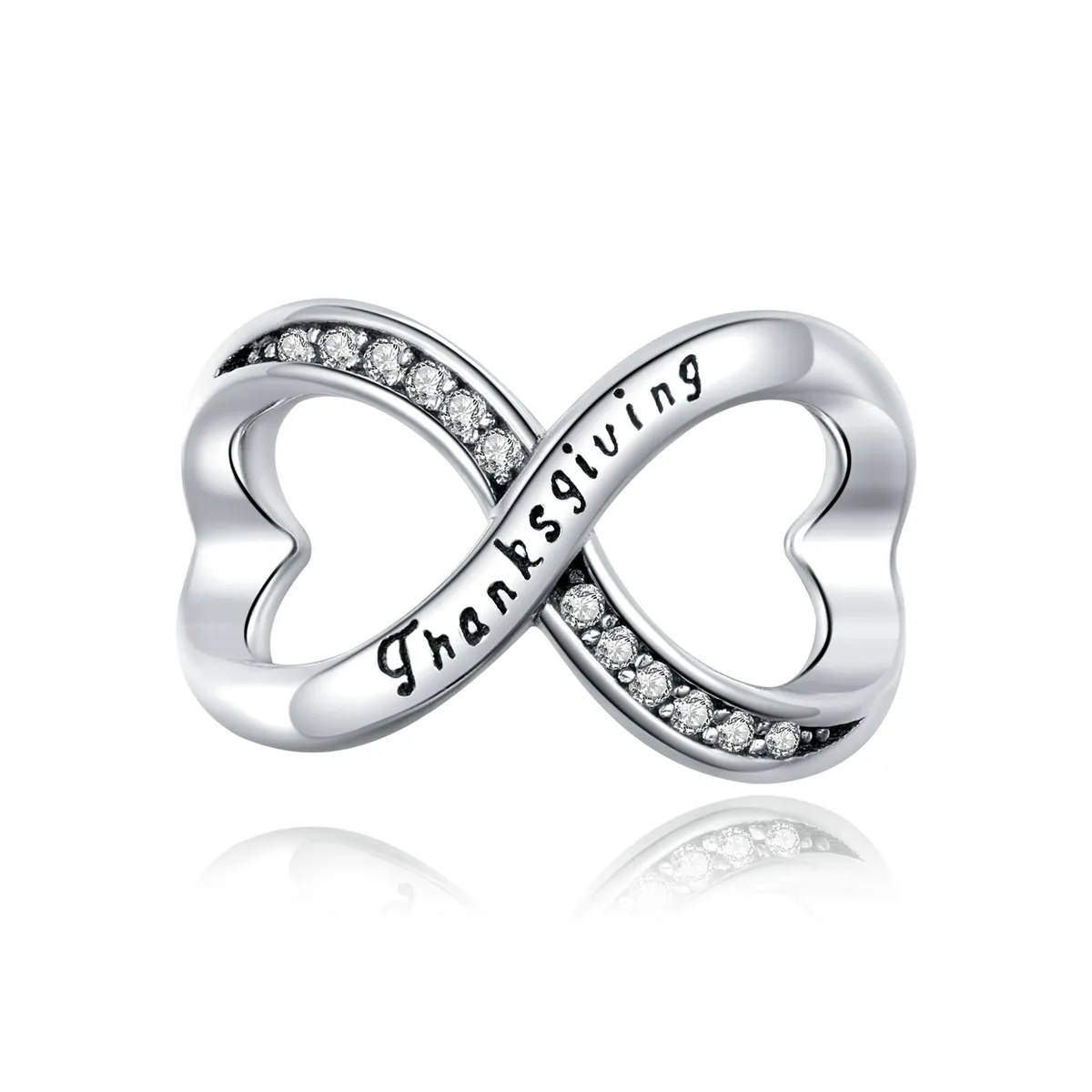 Infinity Symbol Charm Braided Chain Bangle – Stainless Steel Bracelet For Women
