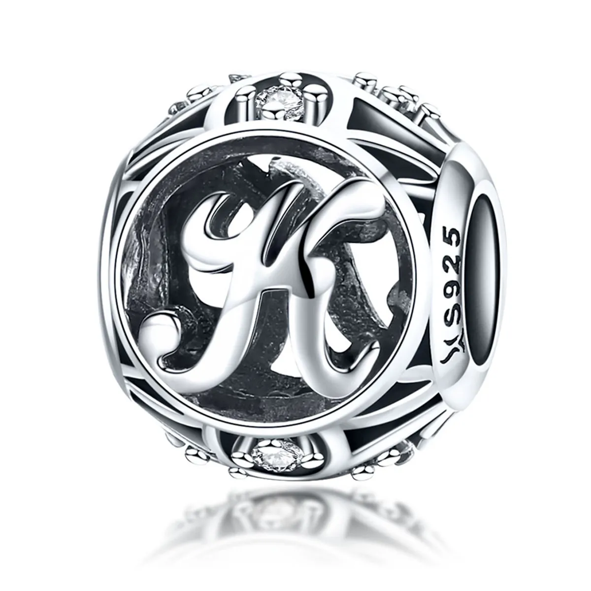 pandora style letter k charm scc738 k