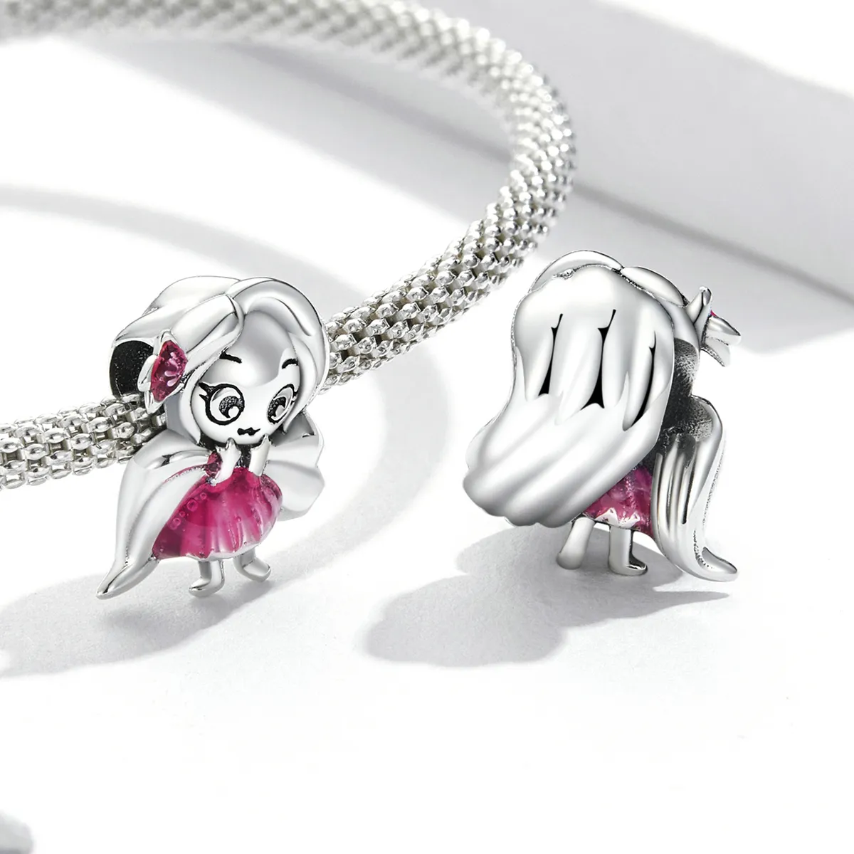 Pandora Style Long Hair Girl Charm - SCC2172