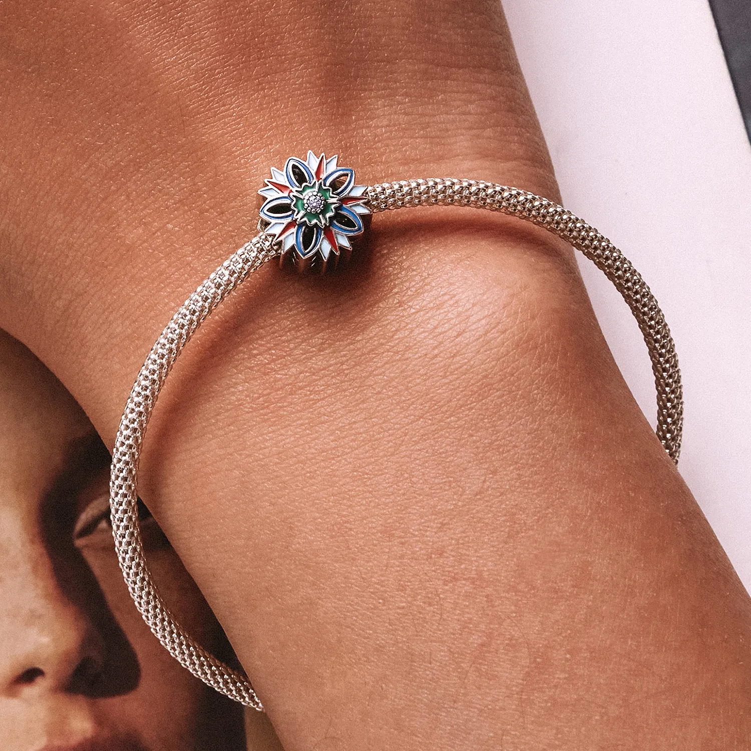 Pandora Style Lotus Charm - SCC2257