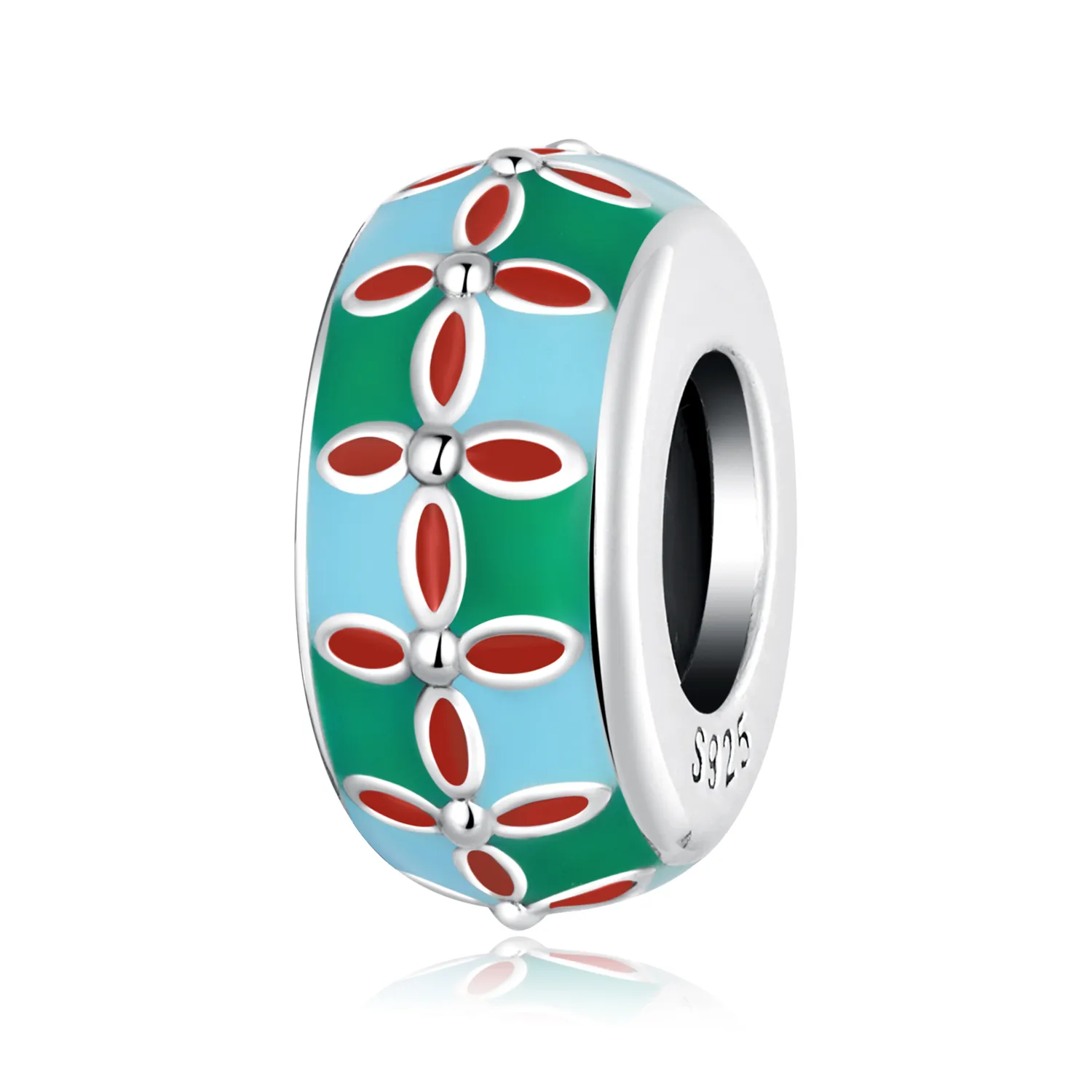 pandora style lotus spacer charm scc2258