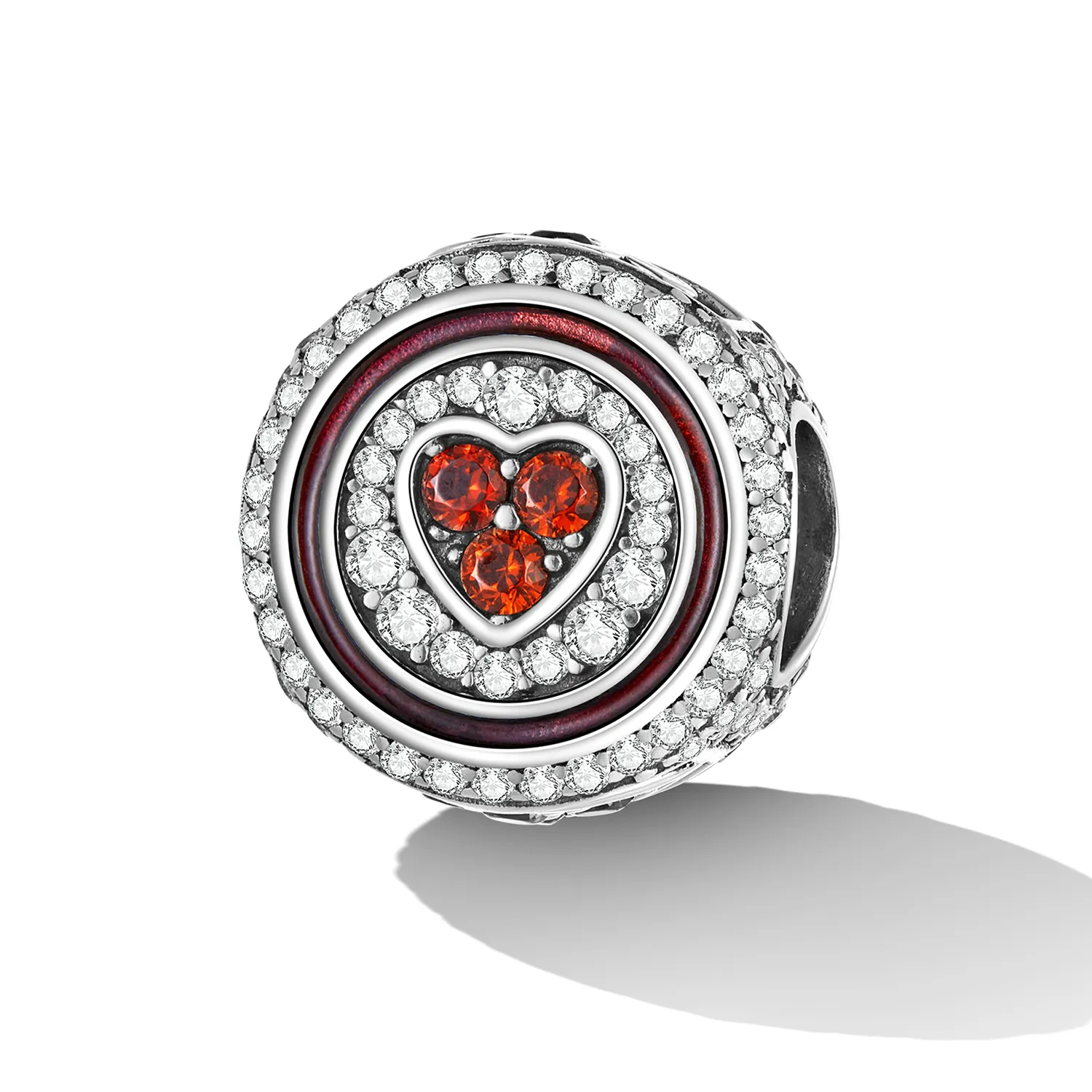 Pandora Style Lucky Heart Charm - BSC620